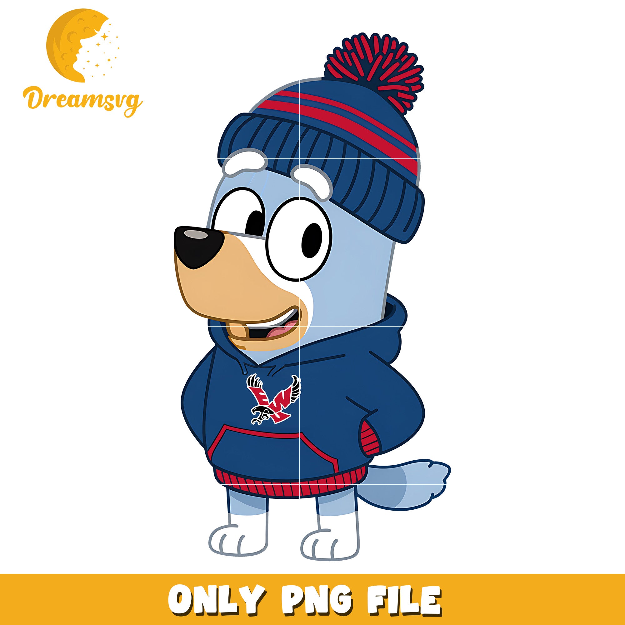 Bluey hoodie logo ncaa png, Eastern Washington Eagles png, ncaa png