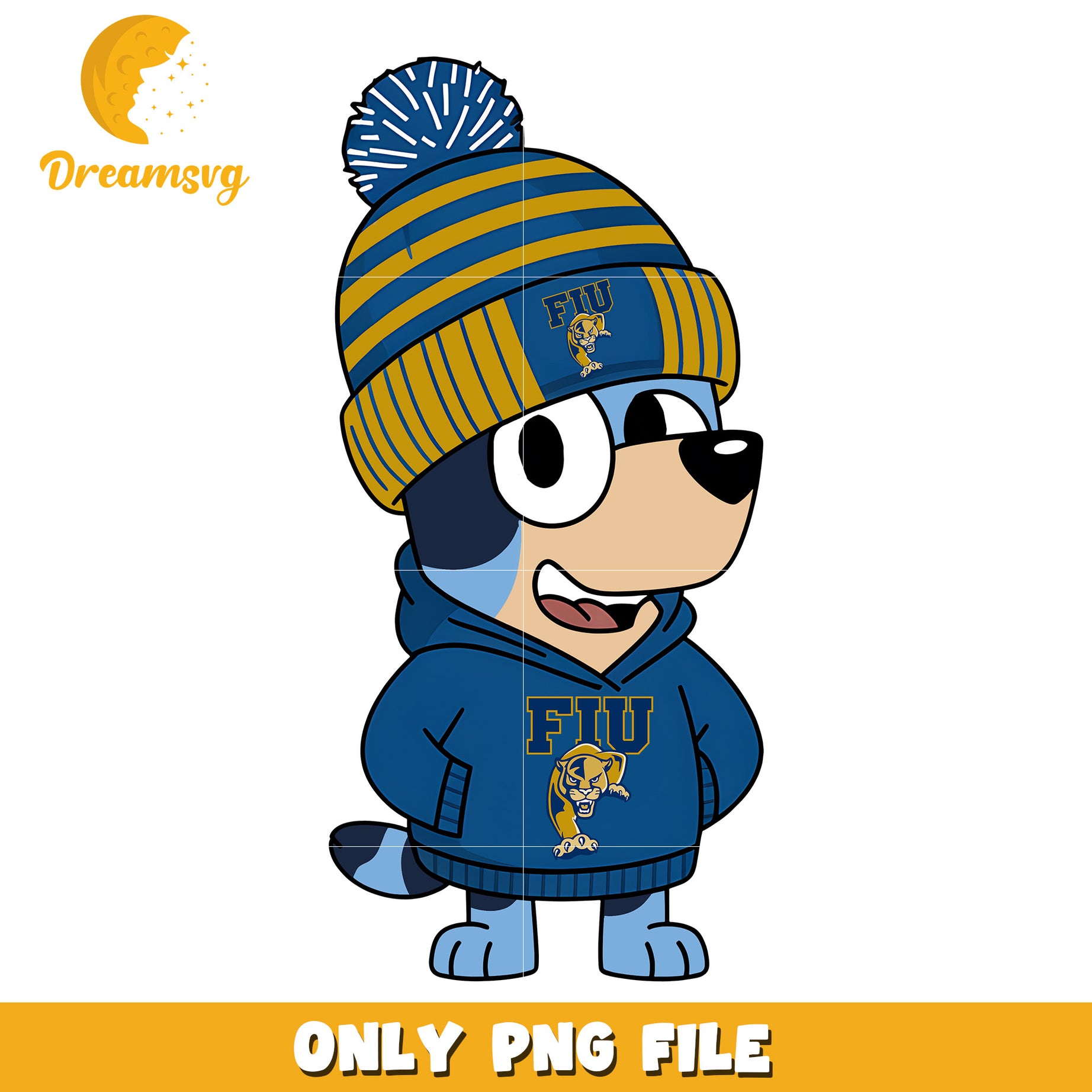Bluey hoodie logo ncaa png, FIU Panthers png, ncaa png