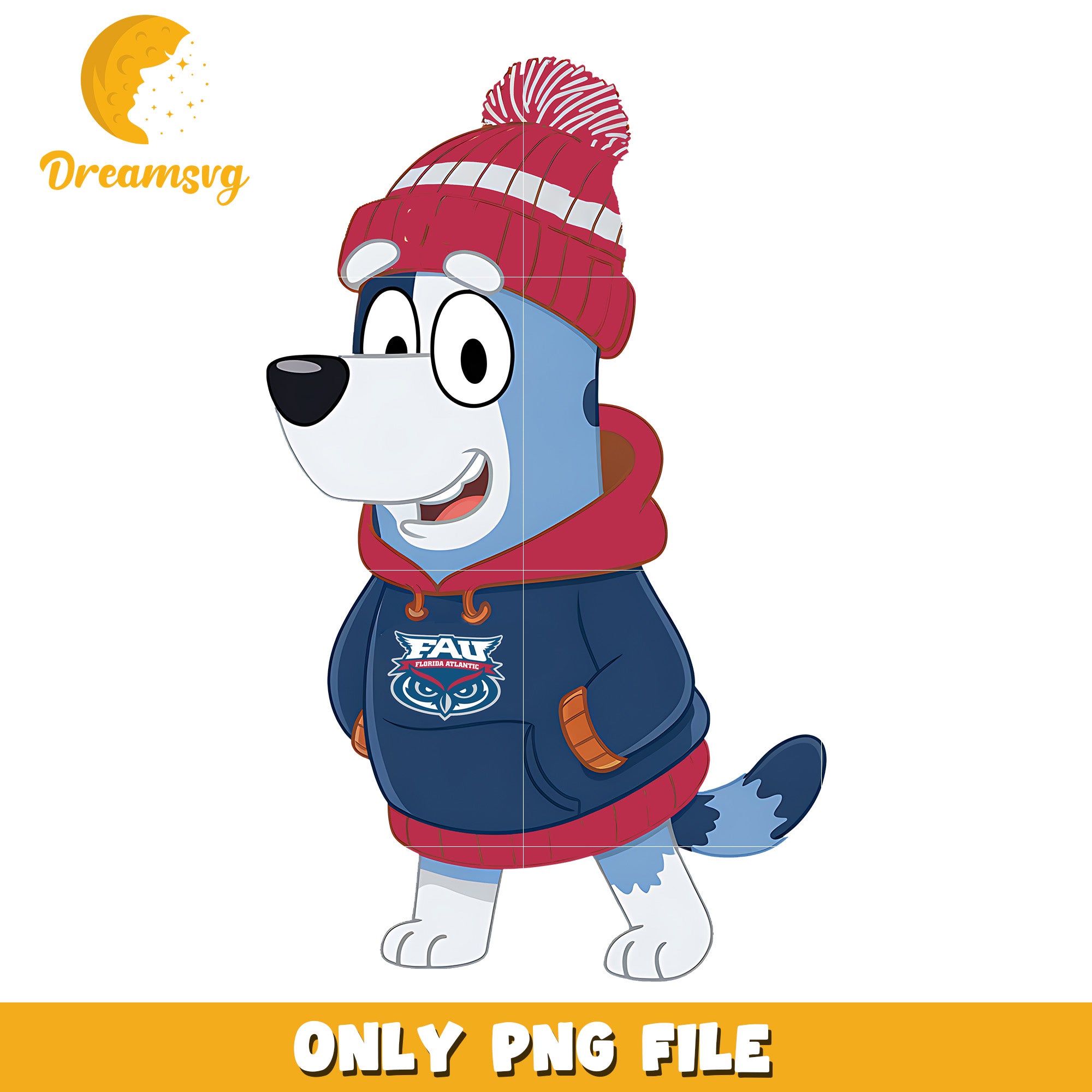 Bluey hoodie logo ncaa png, Florida Atlantic Owls png, ncaa png
