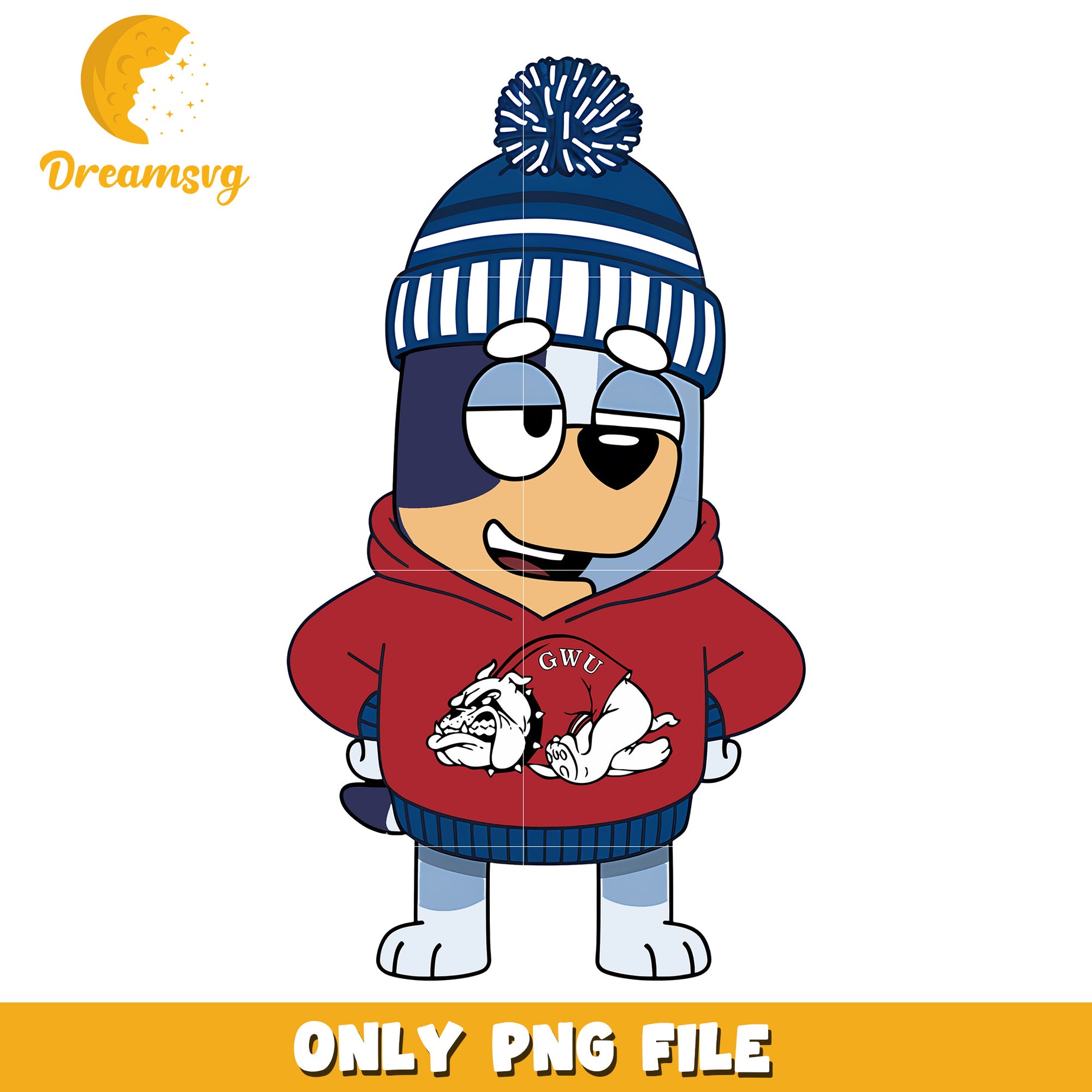 Bluey hoodie logo ncaa png, Gardner Webb Bulldogs png, ncaa png