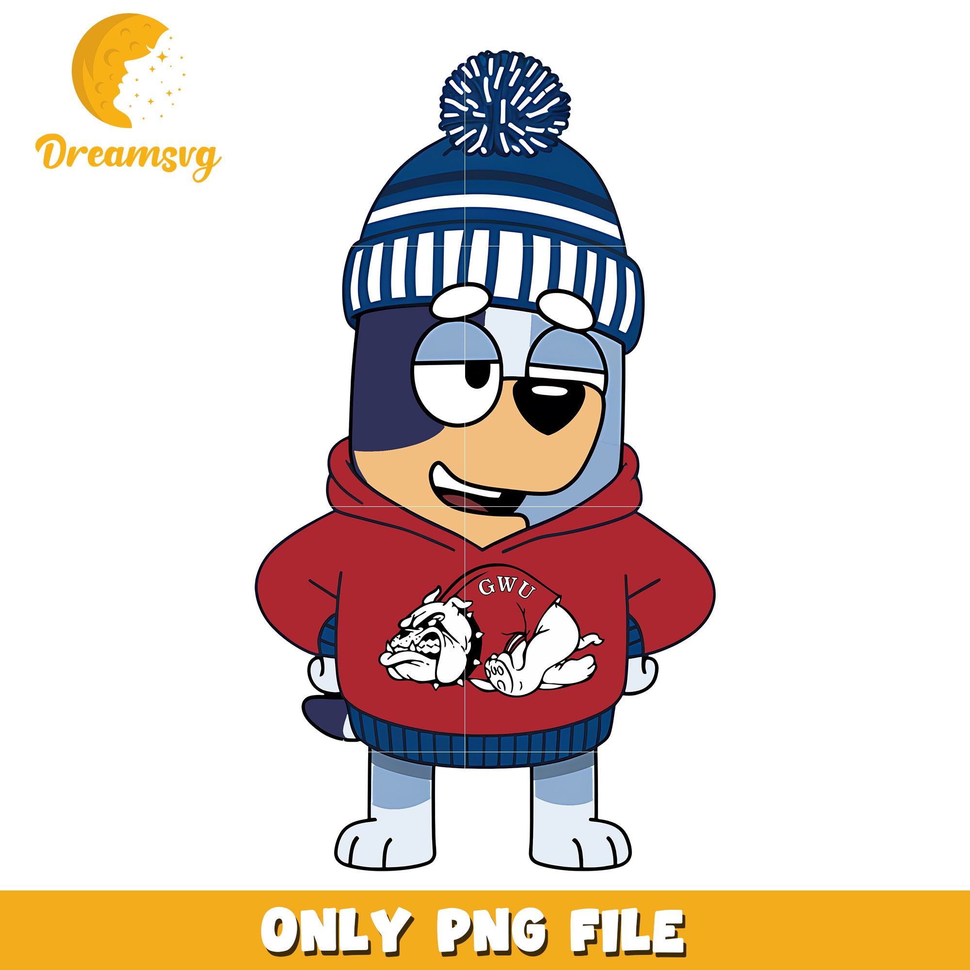 Bluey hoodie logo ncaa png, Gardner Webb Bulldogs png, ncaa png