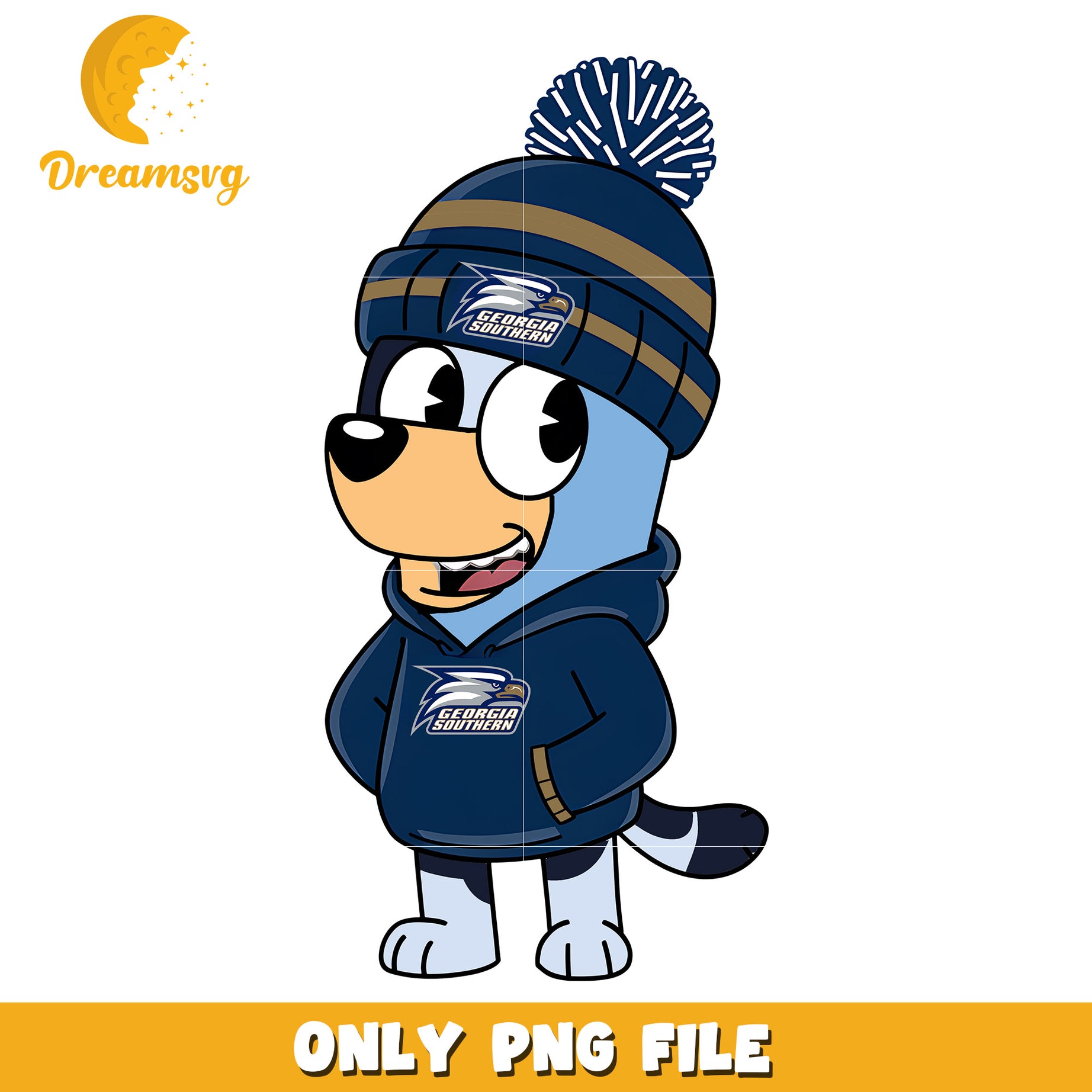 Bluey hoodie logo ncaa png, Georgia Southern Eagles png, ncaa png