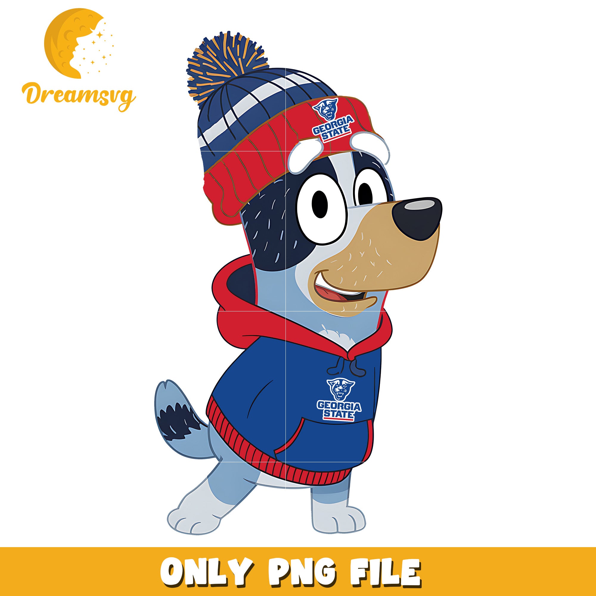 Bluey hoodie logo ncaa png, Georgia State Panthers png, ncaa png