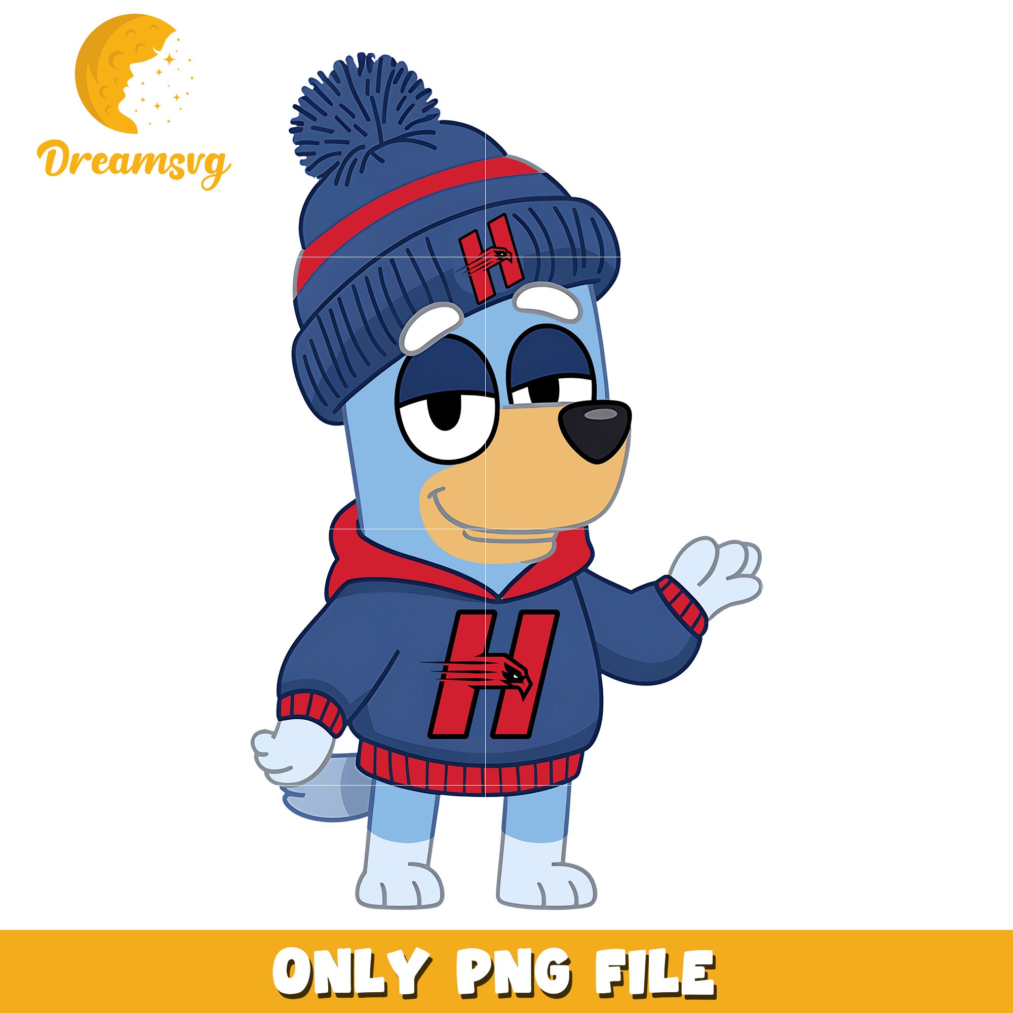 Bluey hoodie logo ncaa png, Hartford Hawks png, ncaa png