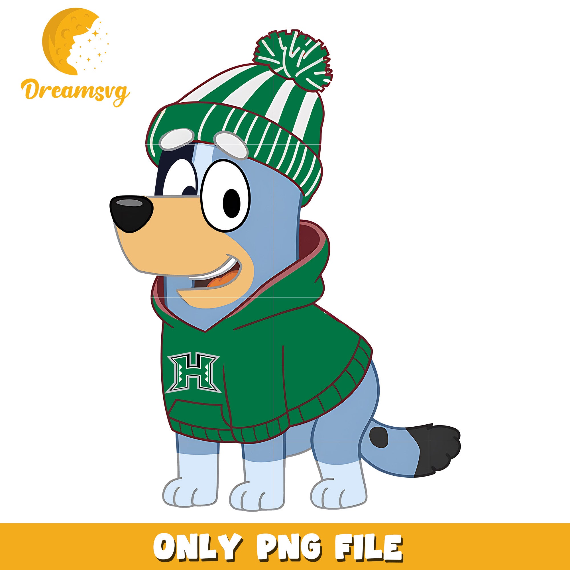 Bluey hoodie logo ncaa png, Hawaii Warriors png, ncaa png