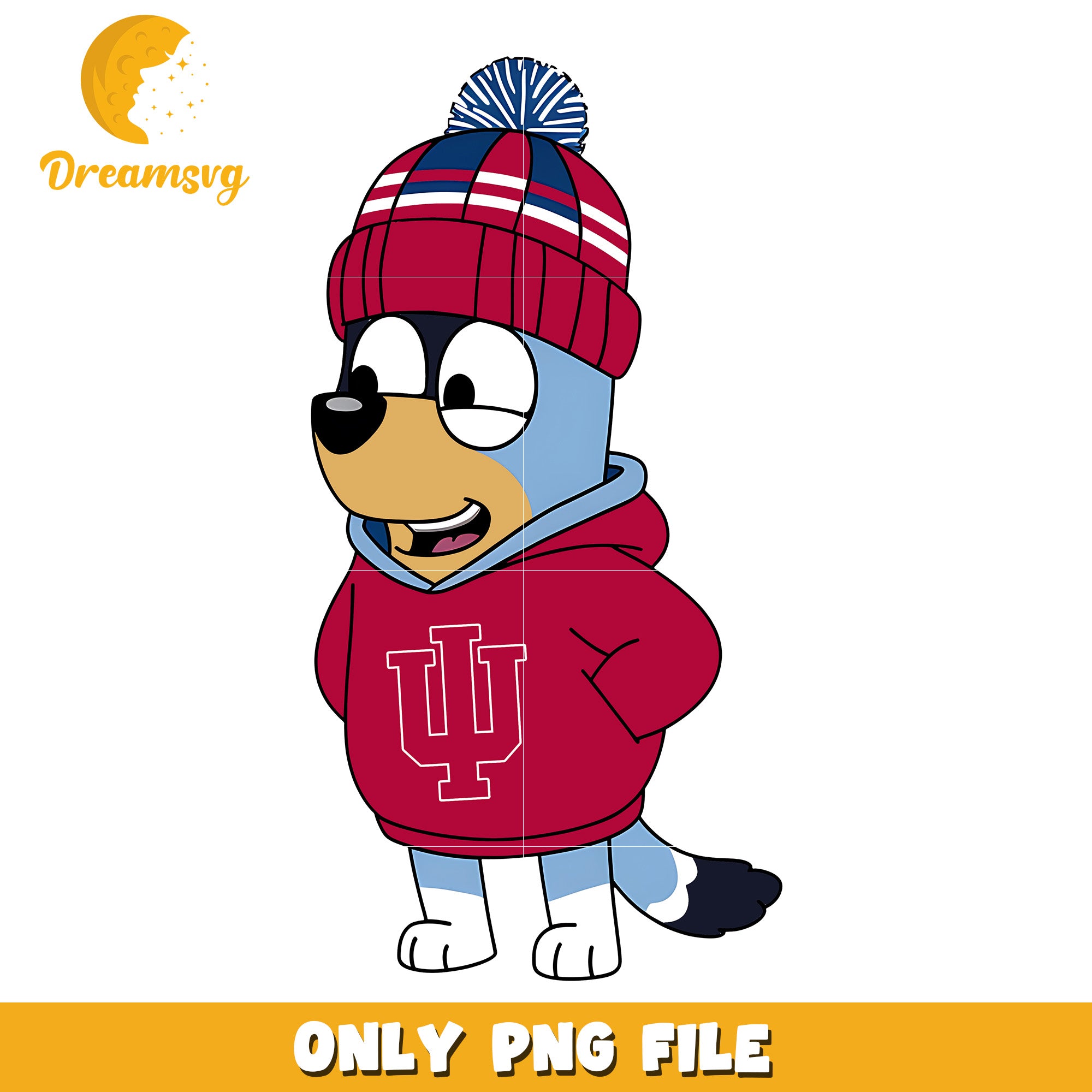 Bluey hoodie logo ncaa png, Indiana Hoosiers png, ncaa png
