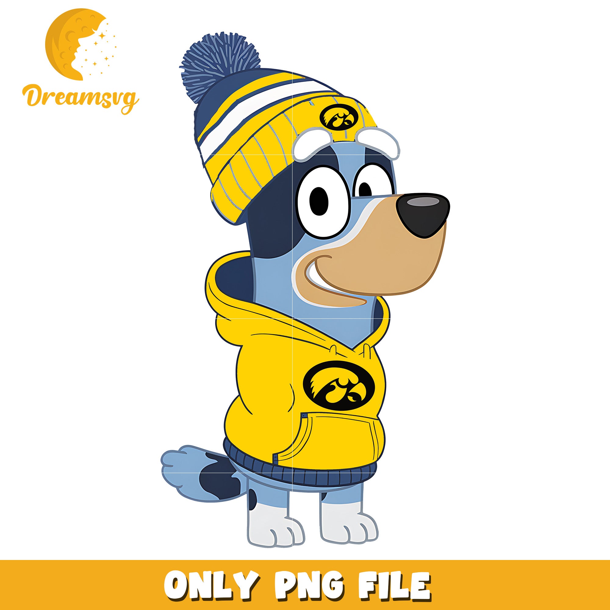 Bluey hoodie logo ncaa png, Iowa Hawkeyes png, ncaa png