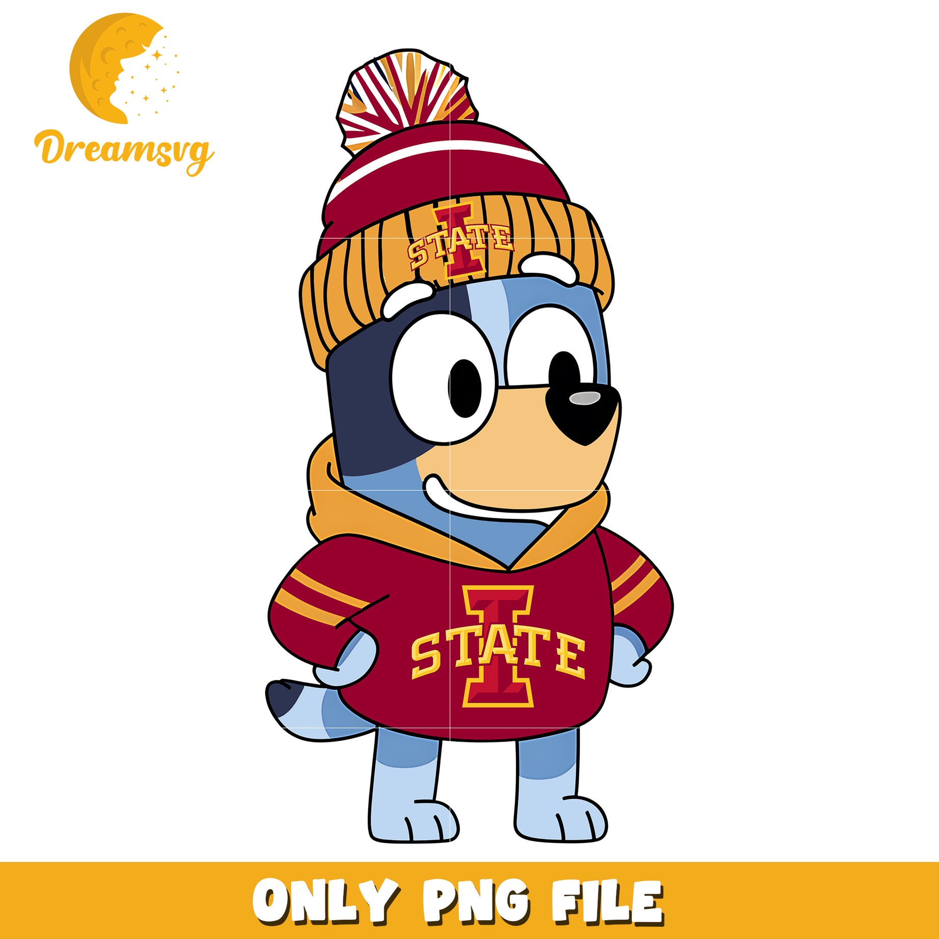 Bluey hoodie logo ncaa png, Iowa State Cyclones png, ncaa png