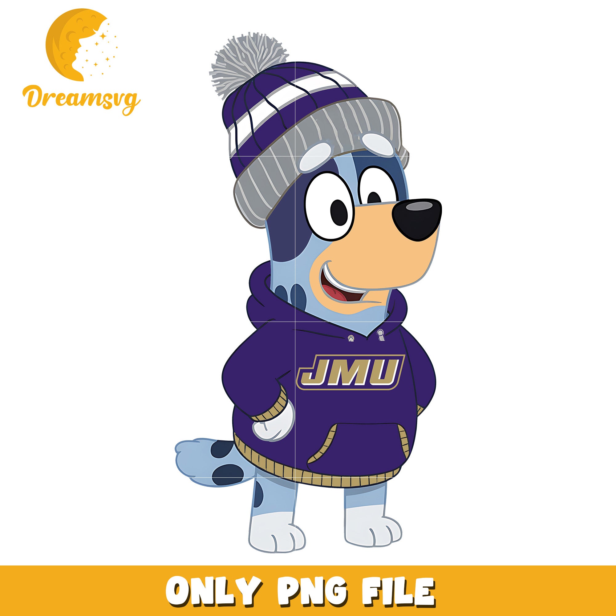 Bluey hoodie logo ncaa png, James Madison Dukes png, ncaa png