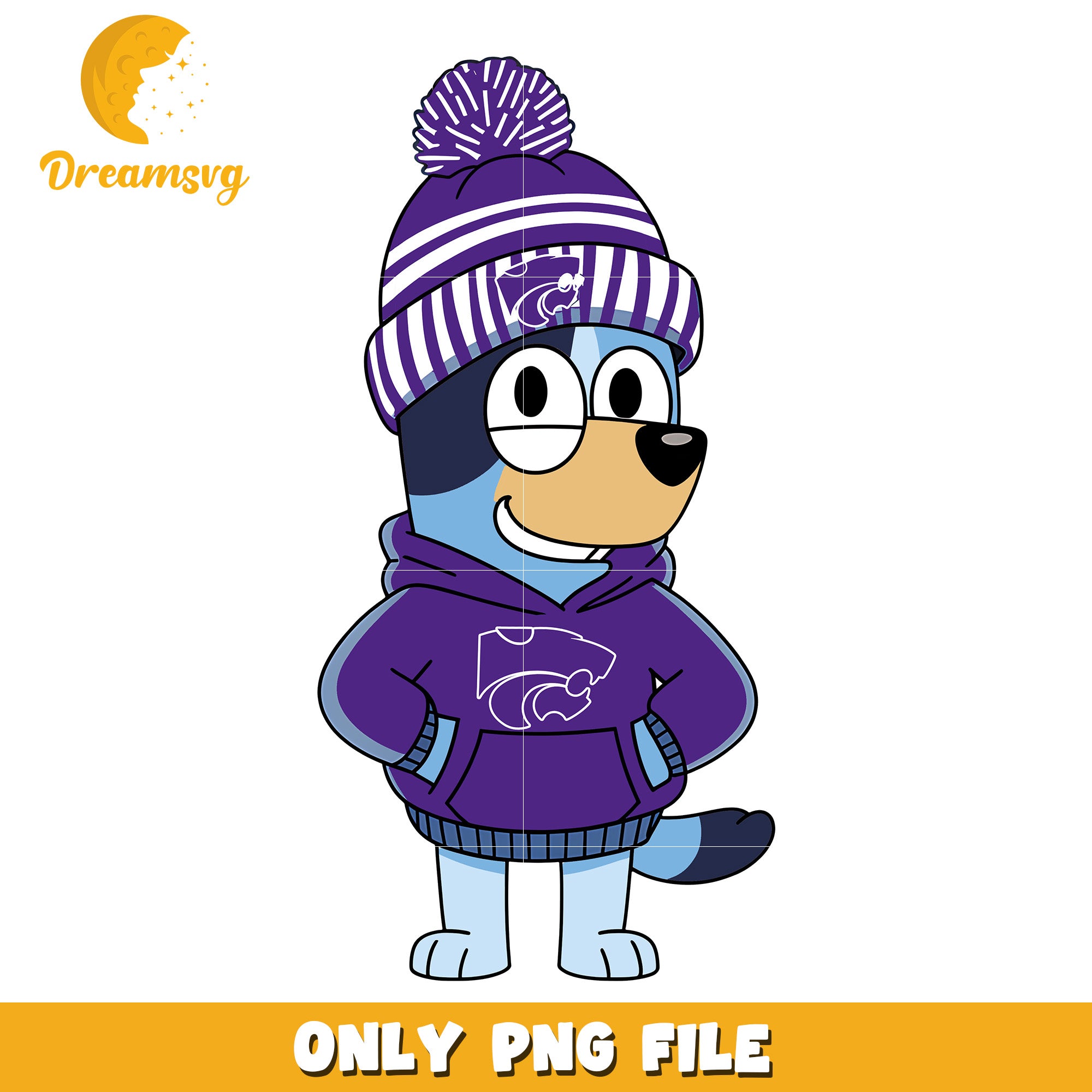 Bluey hoodie logo ncaa png, Kansas State Wildcats png, ncaa png