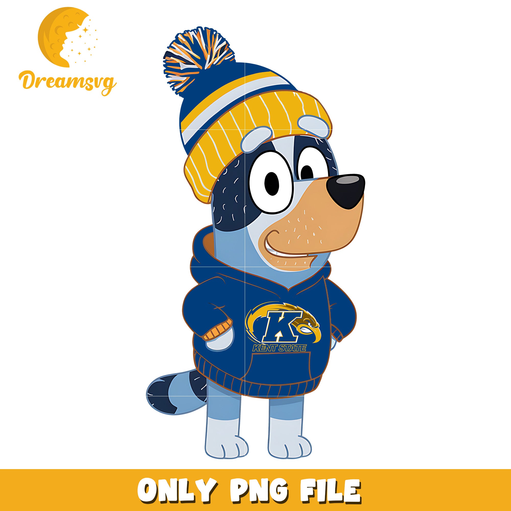 Bluey hoodie logo ncaa png, Kent State Golden Flashes png, ncaa png