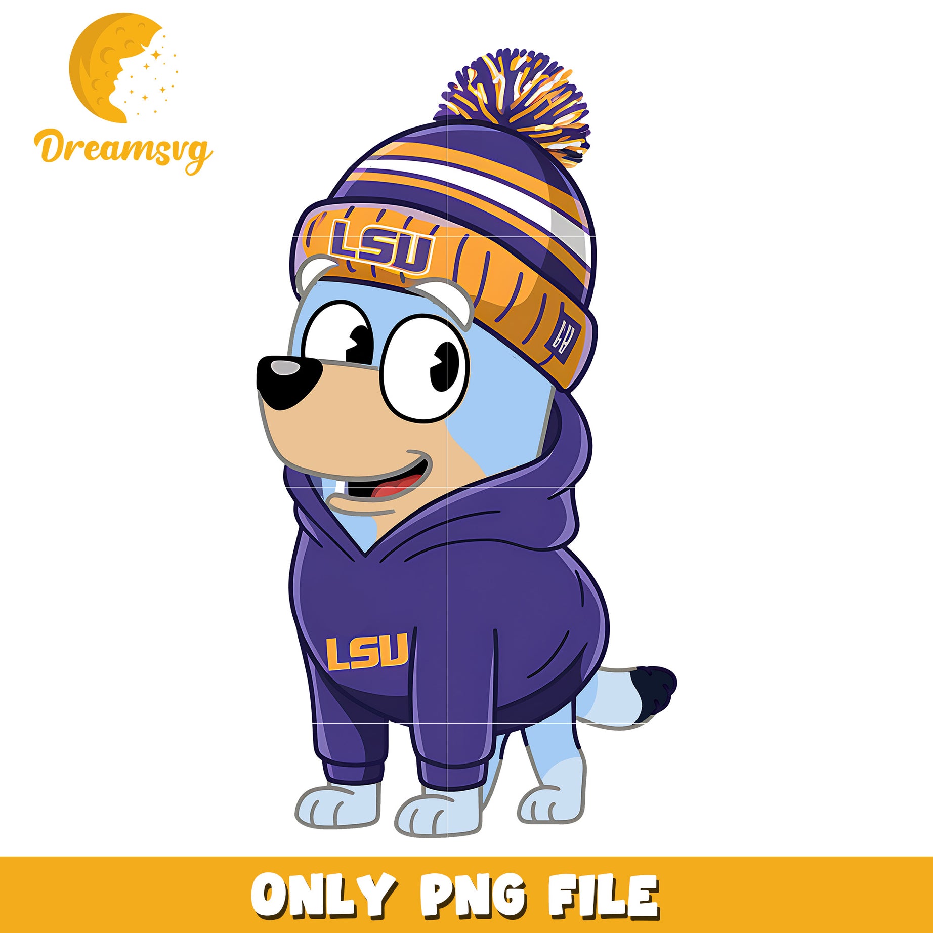 Bluey hoodie logo ncaa png, LSU Tigers png, ncaa png