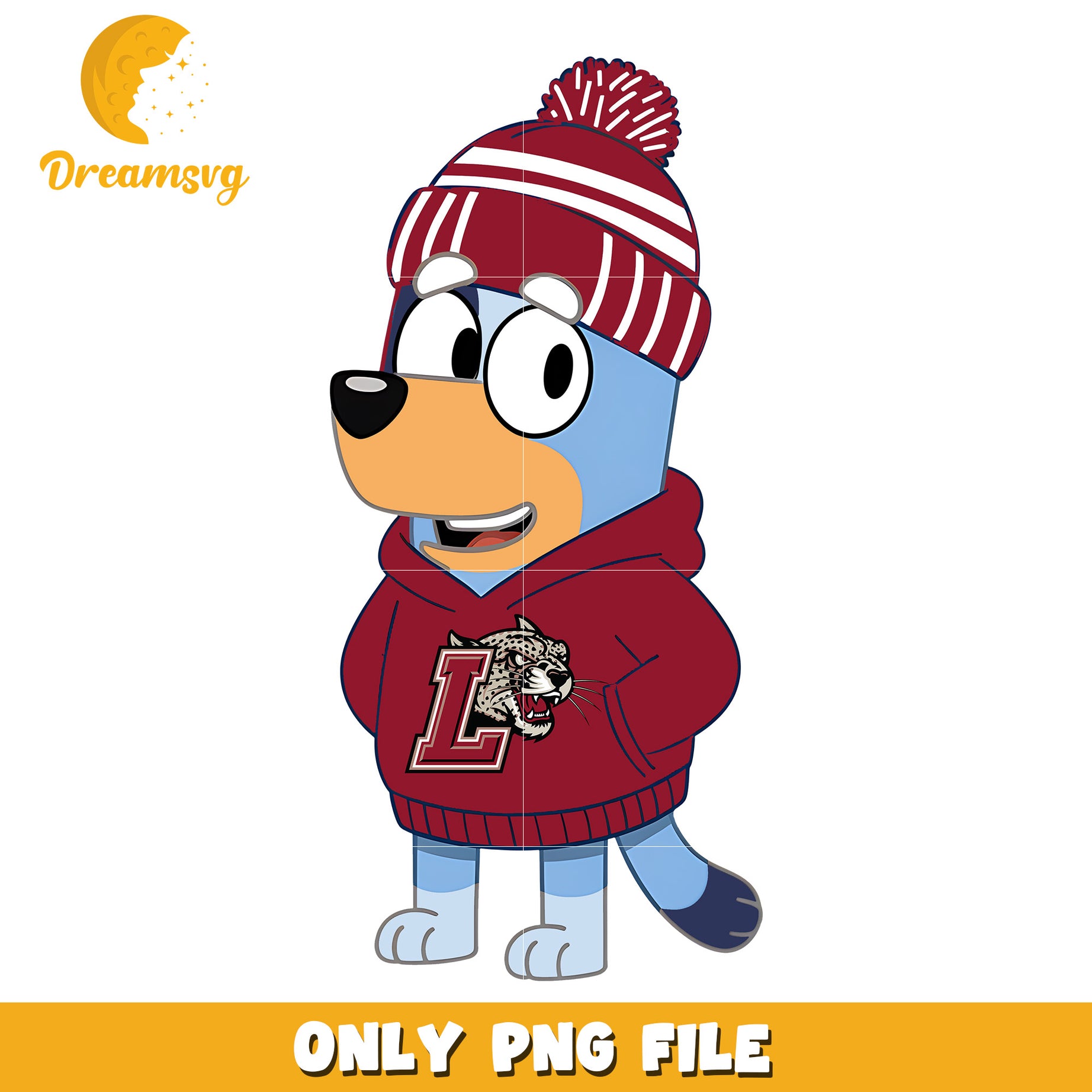 Bluey hoodie logo ncaa png, Lafayette Leopards png, ncaa png