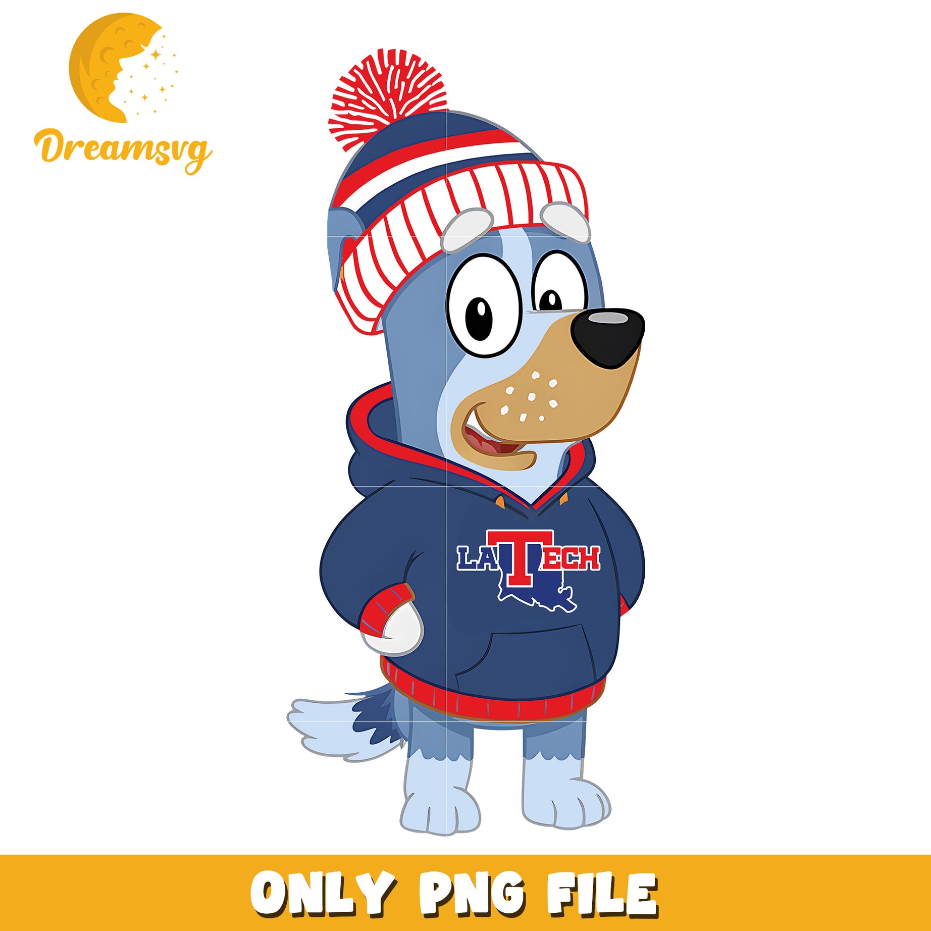 Bluey hoodie logo ncaa png, Louisiana Monroe Warhawks png, ncaa png