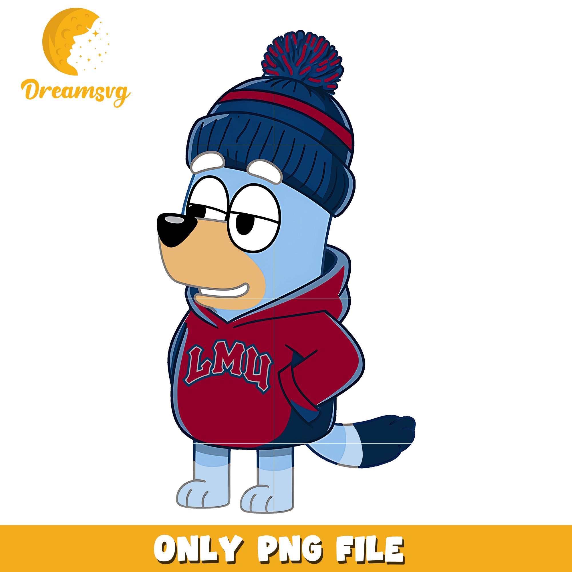 Bluey hoodie logo ncaa png, Loyola Marymount Lions png, ncaa png