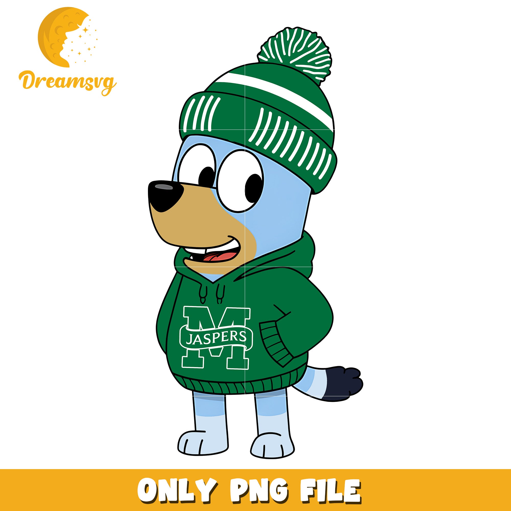 Bluey hoodie logo ncaa png, Manhattan Jaspers png, ncaa png