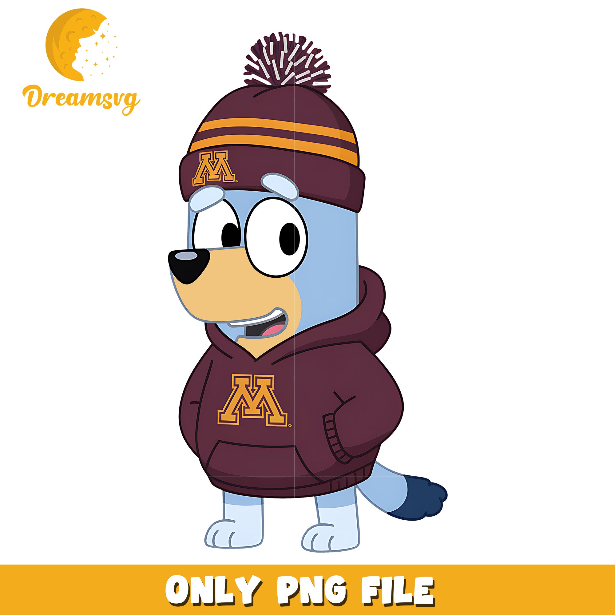 Bluey hoodie logo ncaa png, Minnesota Golden Gophers png, ncaa png