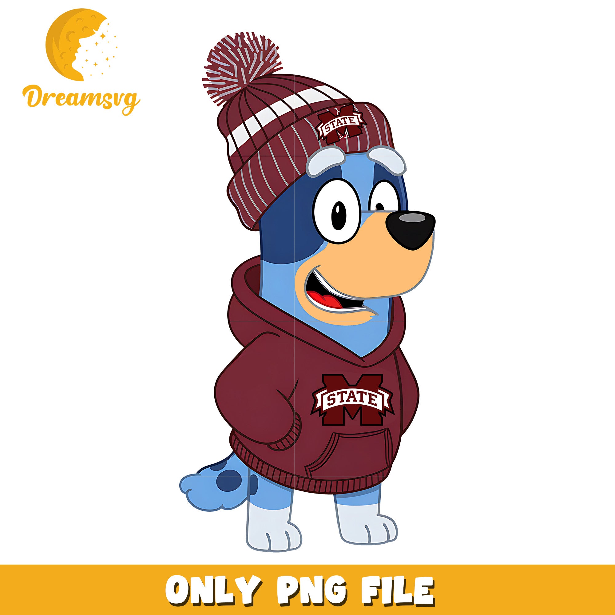 Bluey hoodie logo ncaa png, Mississippi State Bulldogs png, ncaa png