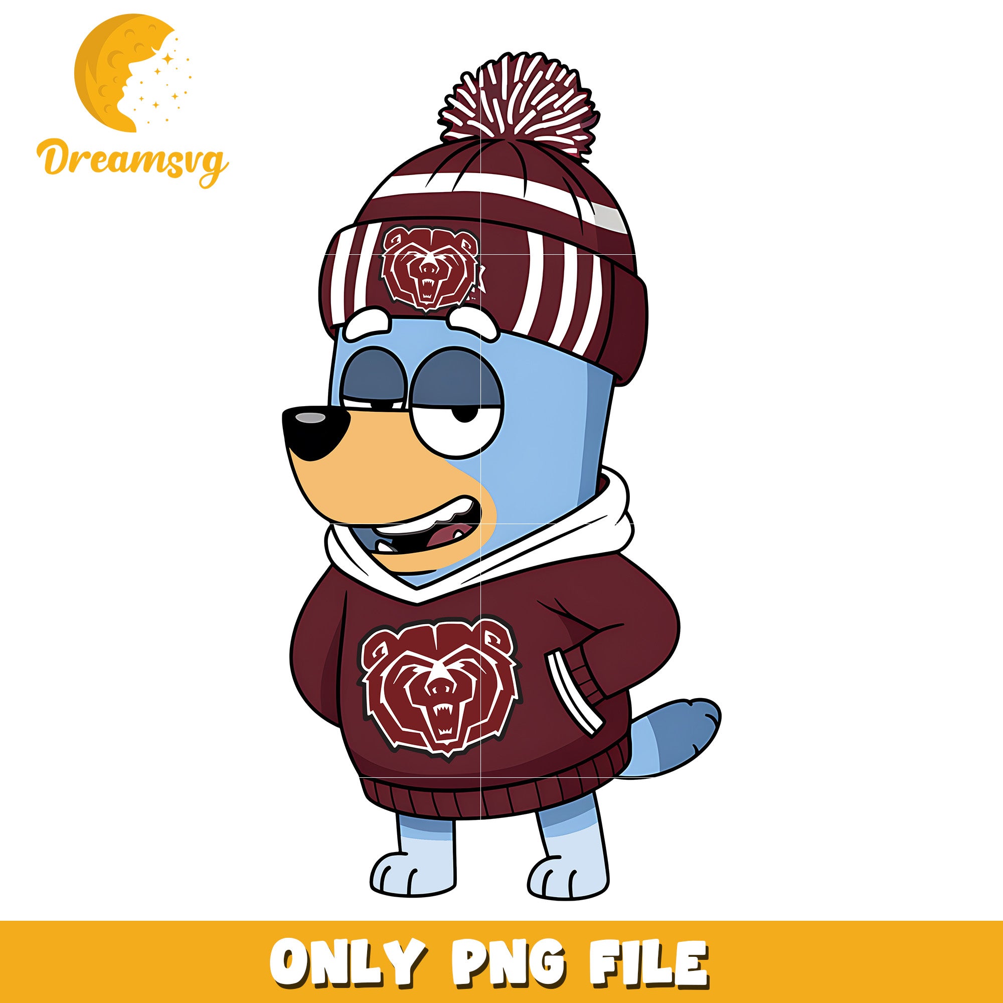 Bluey hoodie logo ncaa png, Missouri State Bears png, ncaa png