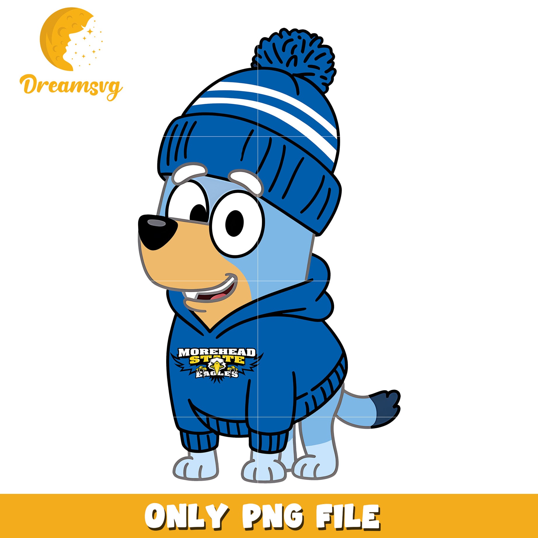 Bluey hoodie logo ncaa png, Morehead State Eagles png, ncaa png