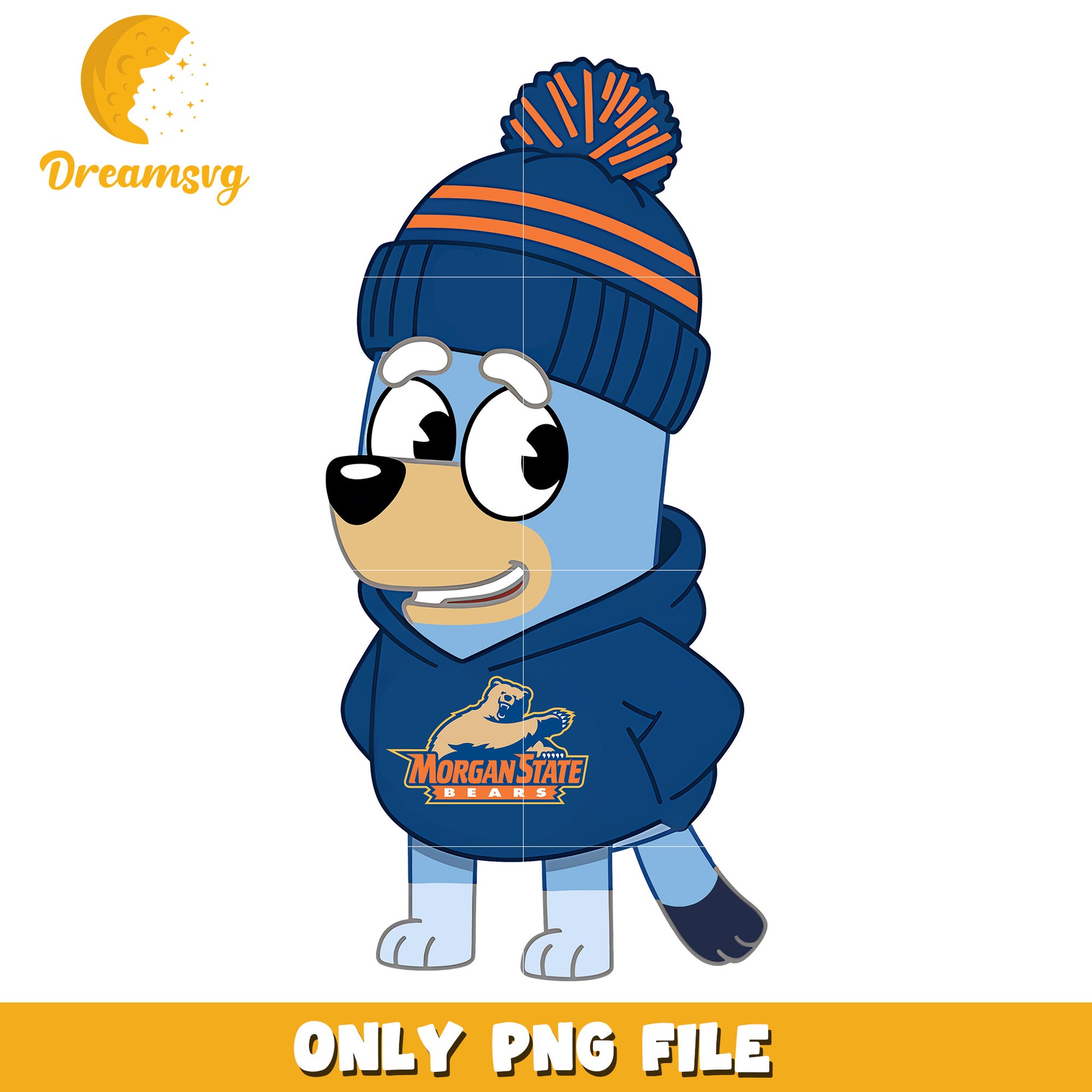 Bluey hoodie logo ncaa png, Morgan State Bears png, ncaa png