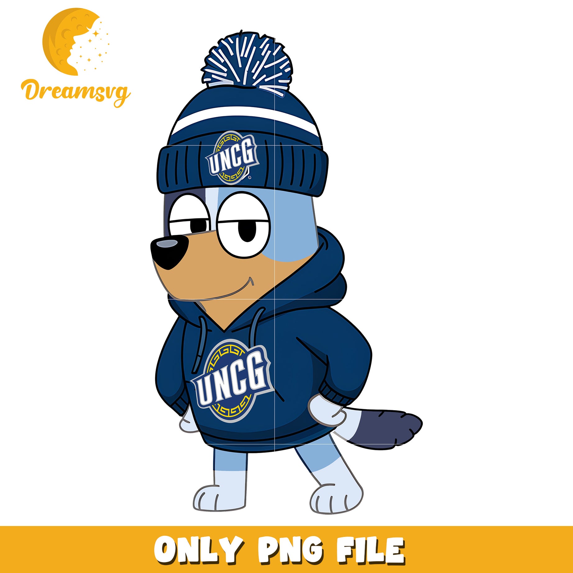 Bluey hoodie logo ncaa png, NC Greensboro Spartans png, ncaa png