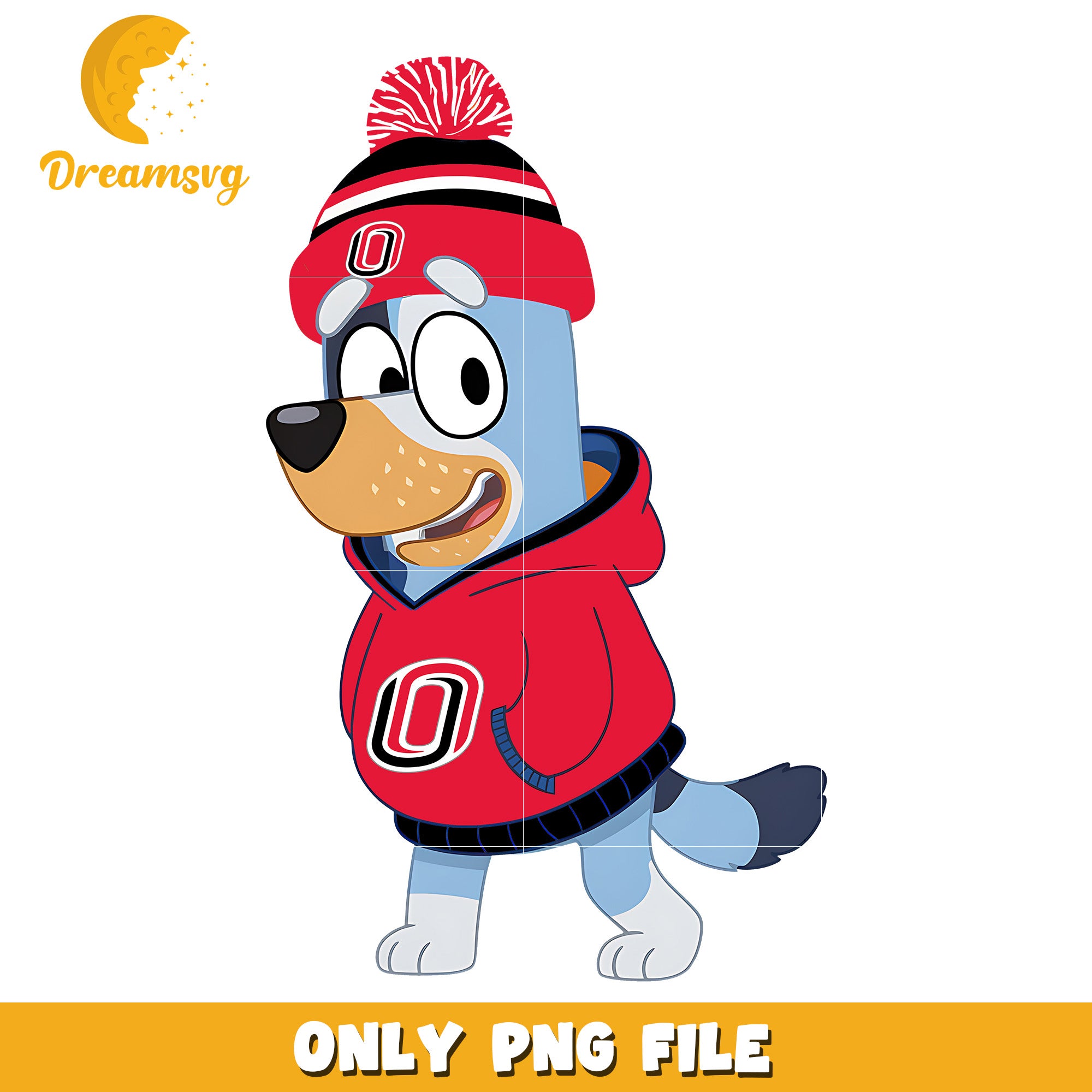Bluey hoodie logo ncaa png, Nebraska Omaha Mavericks png, ncaa png