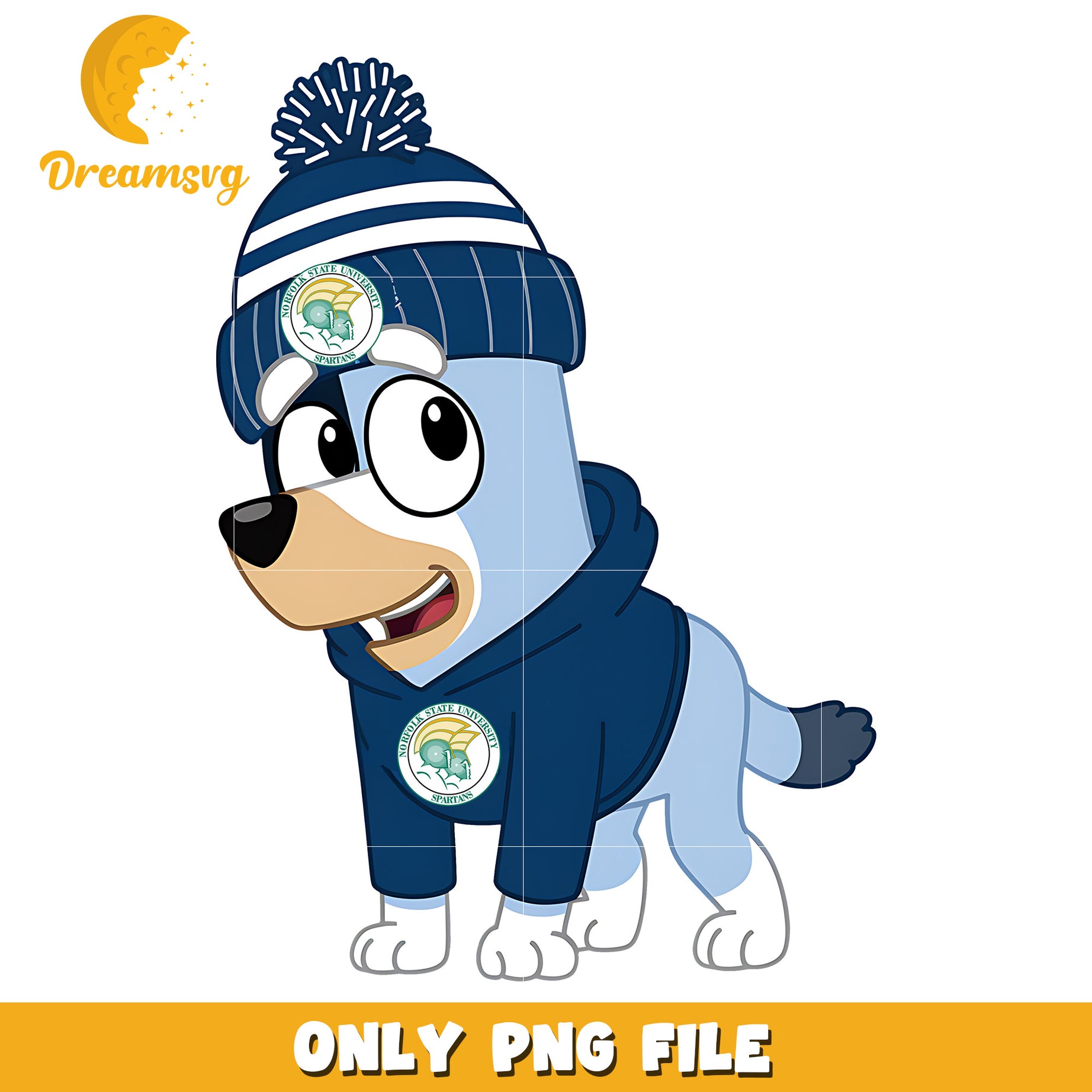Bluey hoodie logo ncaa png, Norfolk State Spartans png, ncaa png (2)