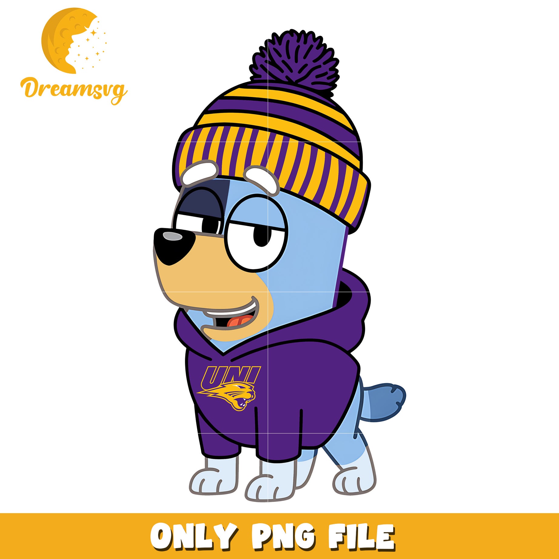 Bluey hoodie logo ncaa png, Northern Iowa Panthers png, ncaa png