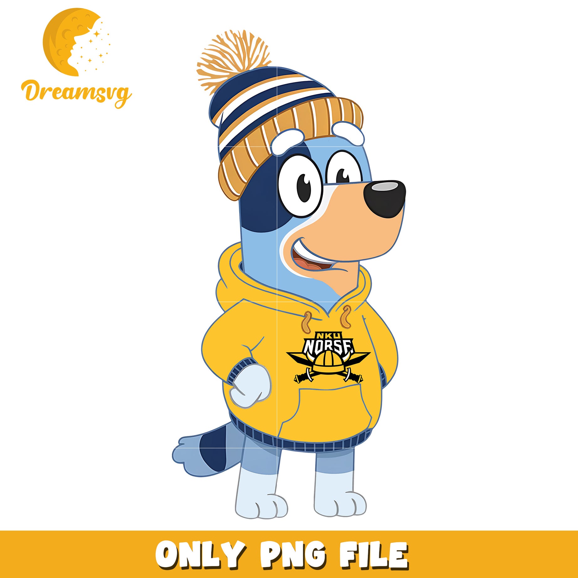 Bluey hoodie logo ncaa png, Northern Kentucky Norse png, ncaa png