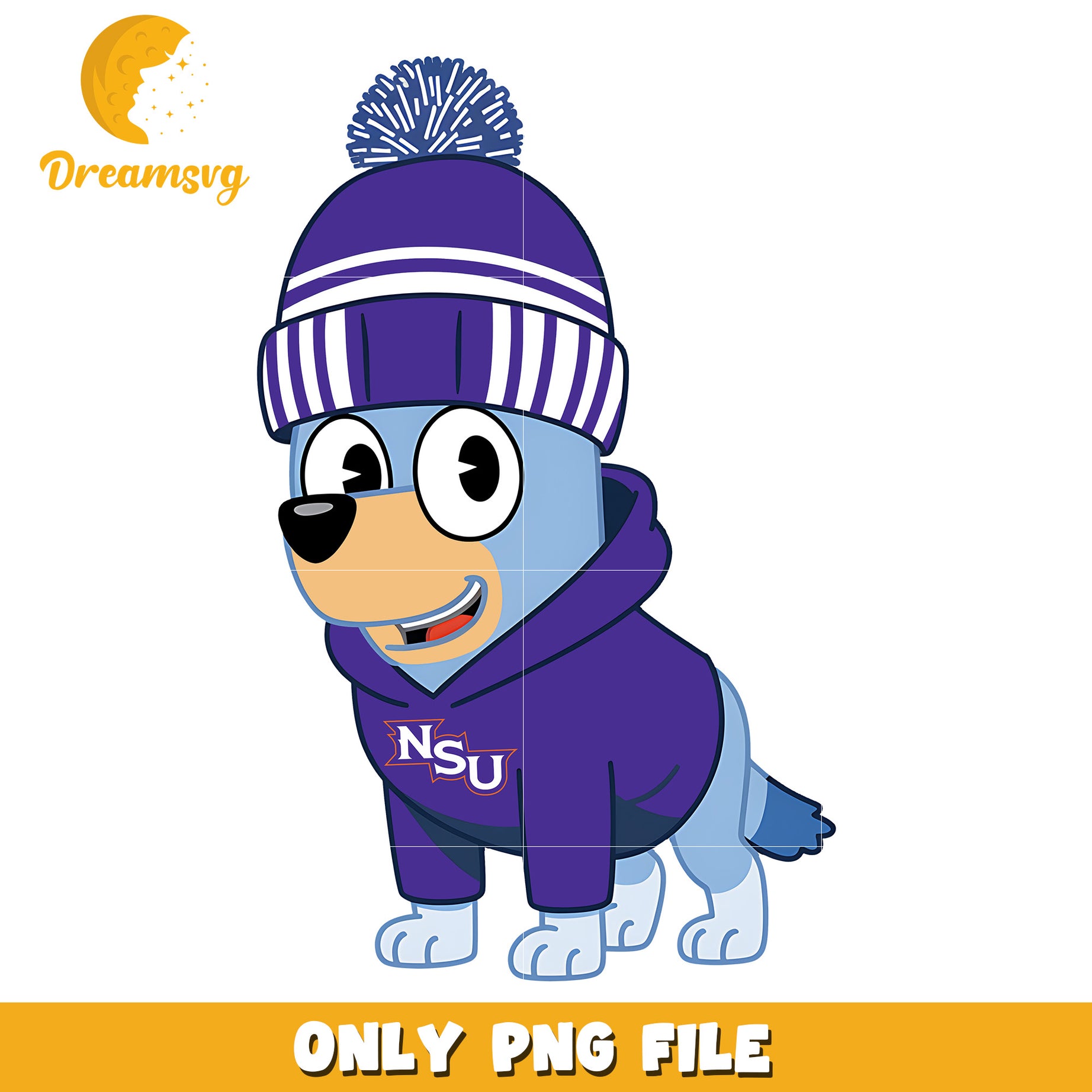 Bluey hoodie logo ncaa png, Northwestern State Demons png, ncaa png