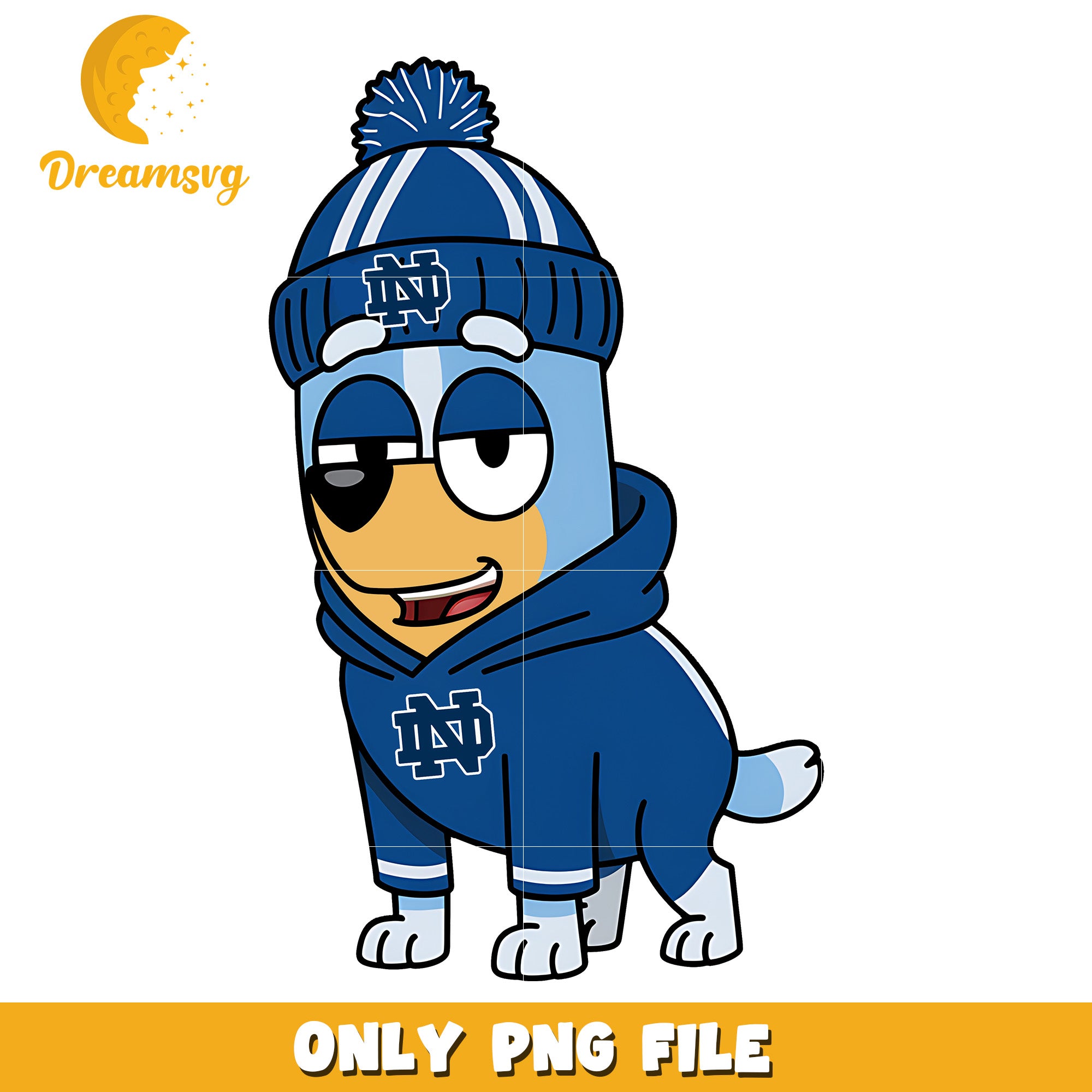 Bluey hoodie logo ncaa png, Notre Dame Fighting Irish png, ncaa png