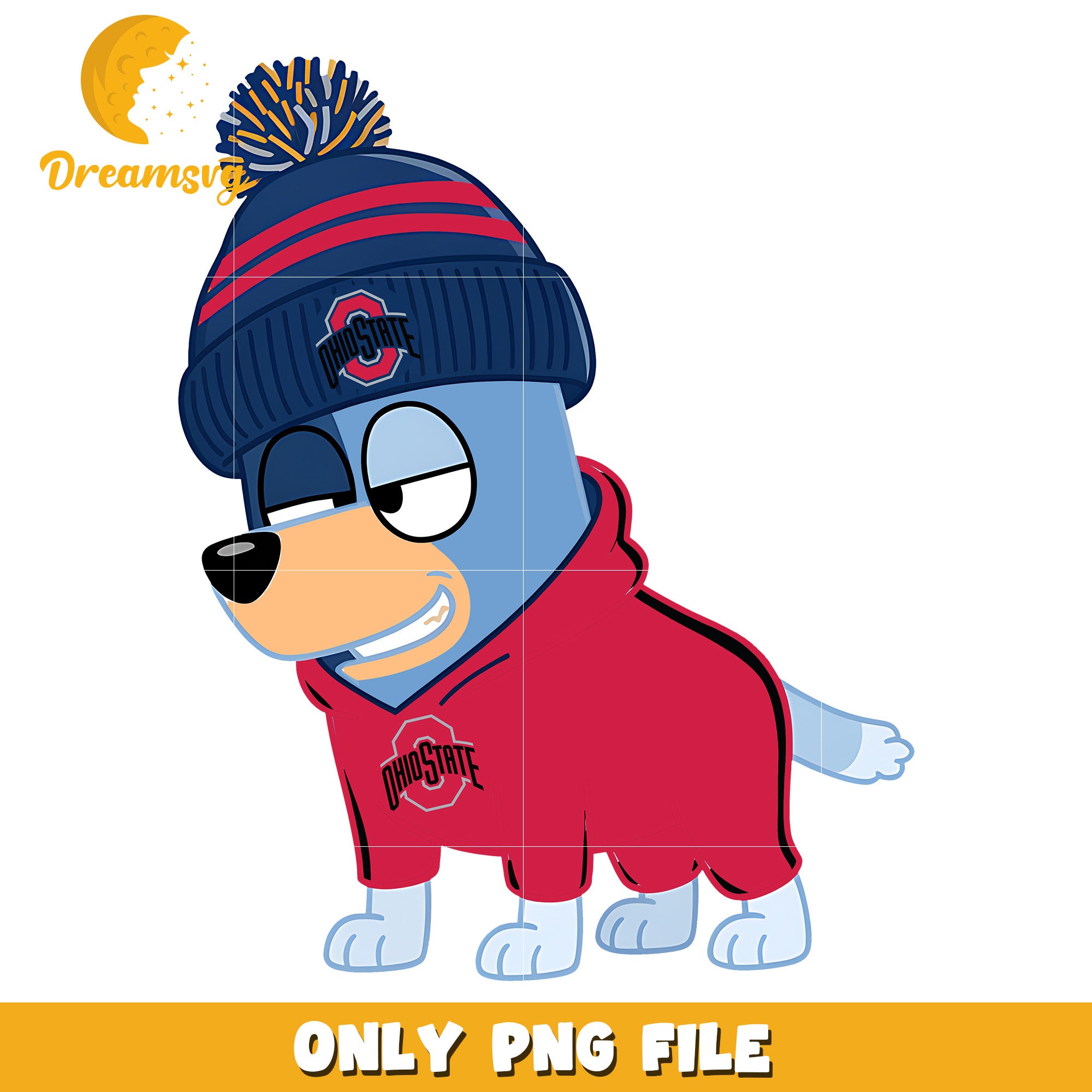 Bluey hoodie logo ncaa png, Ohio State Buckeyes png, ncaa png