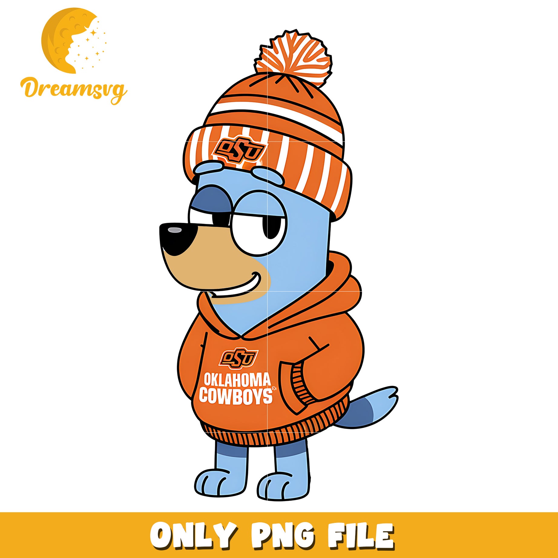 Bluey hoodie logo ncaa png, Oklahoma State Cowboys png, ncaa png