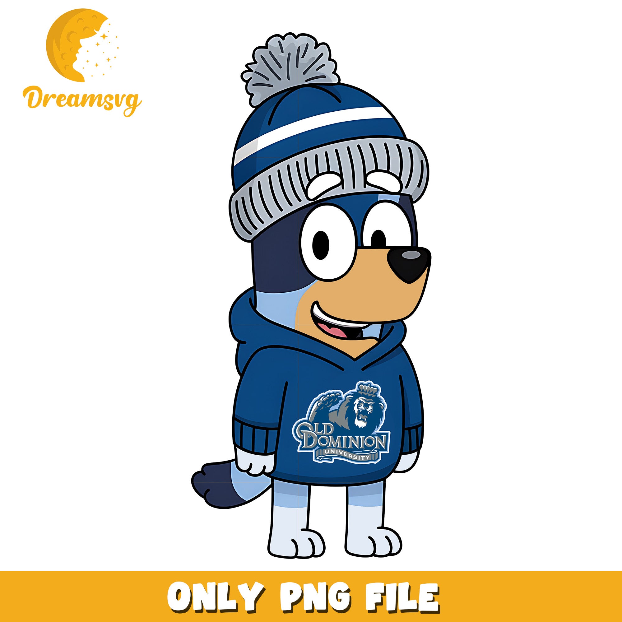 Bluey hoodie logo ncaa png, Old Dominion Monarchs png, ncaa png