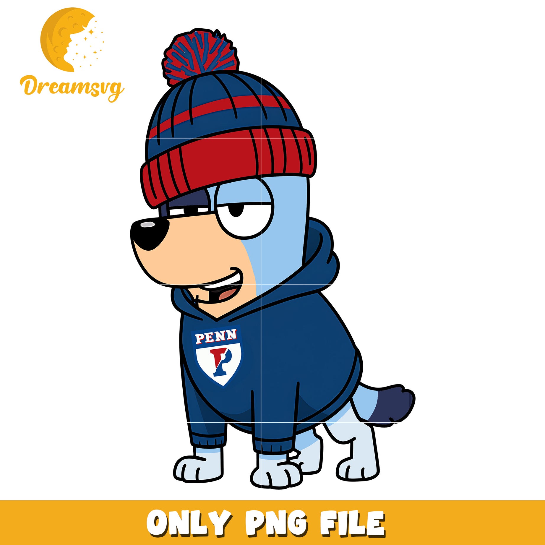 Bluey hoodie logo ncaa png, Penn Quakers png, ncaa png