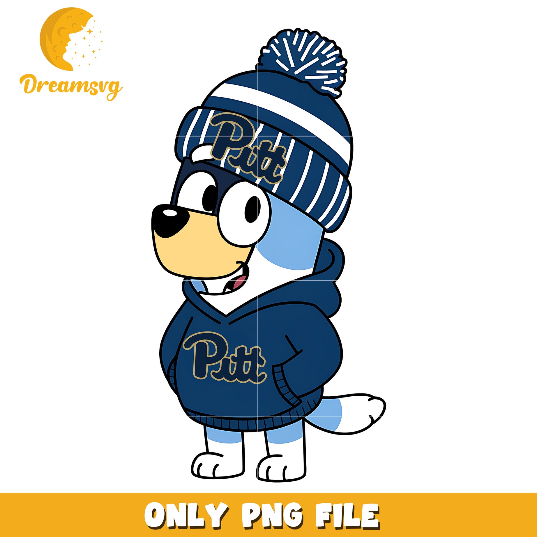 Bluey hoodie logo ncaa png, Pittsburgh Panthers png, ncaa png