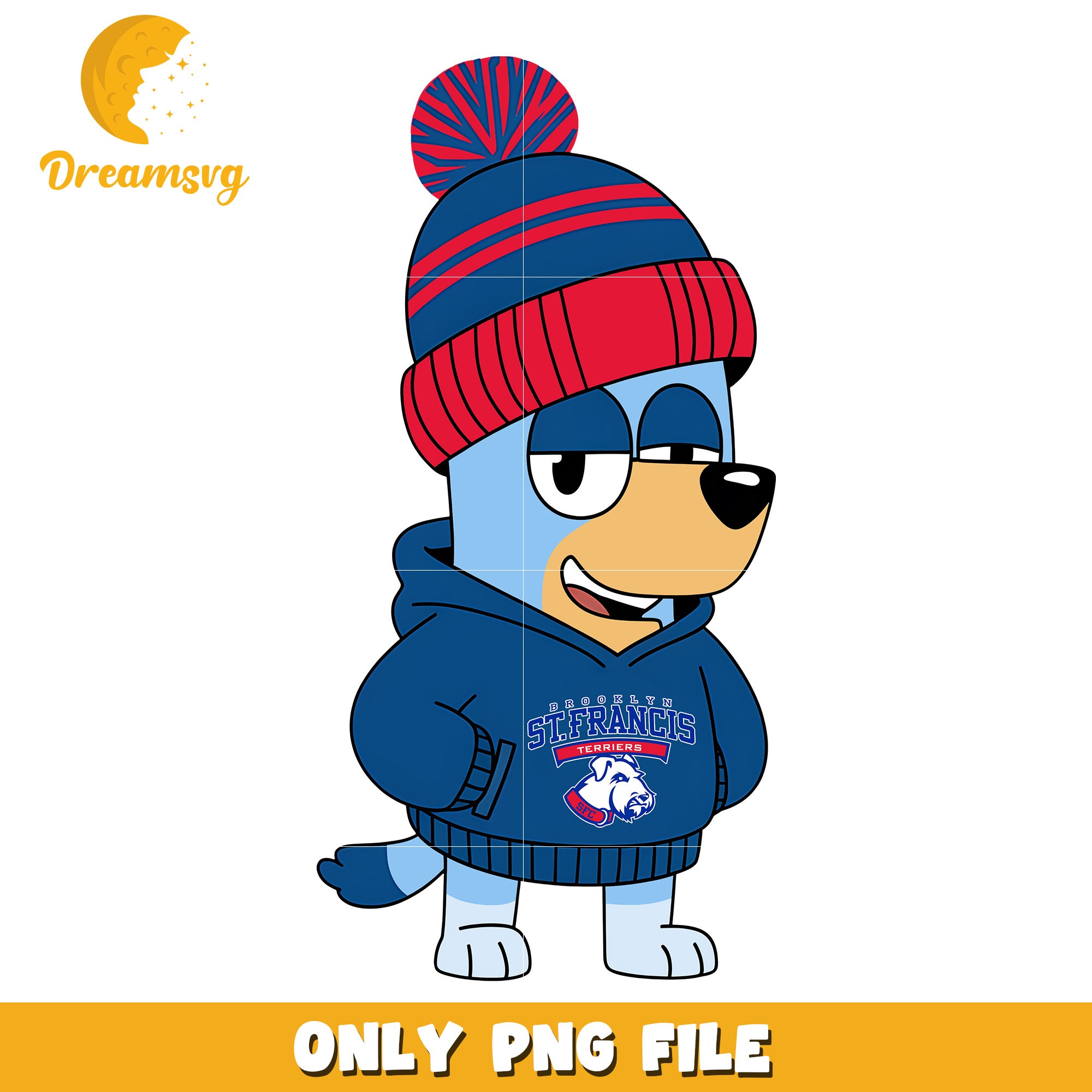 Bluey hoodie logo ncaa png, St Francis Terriers png, ncaa png