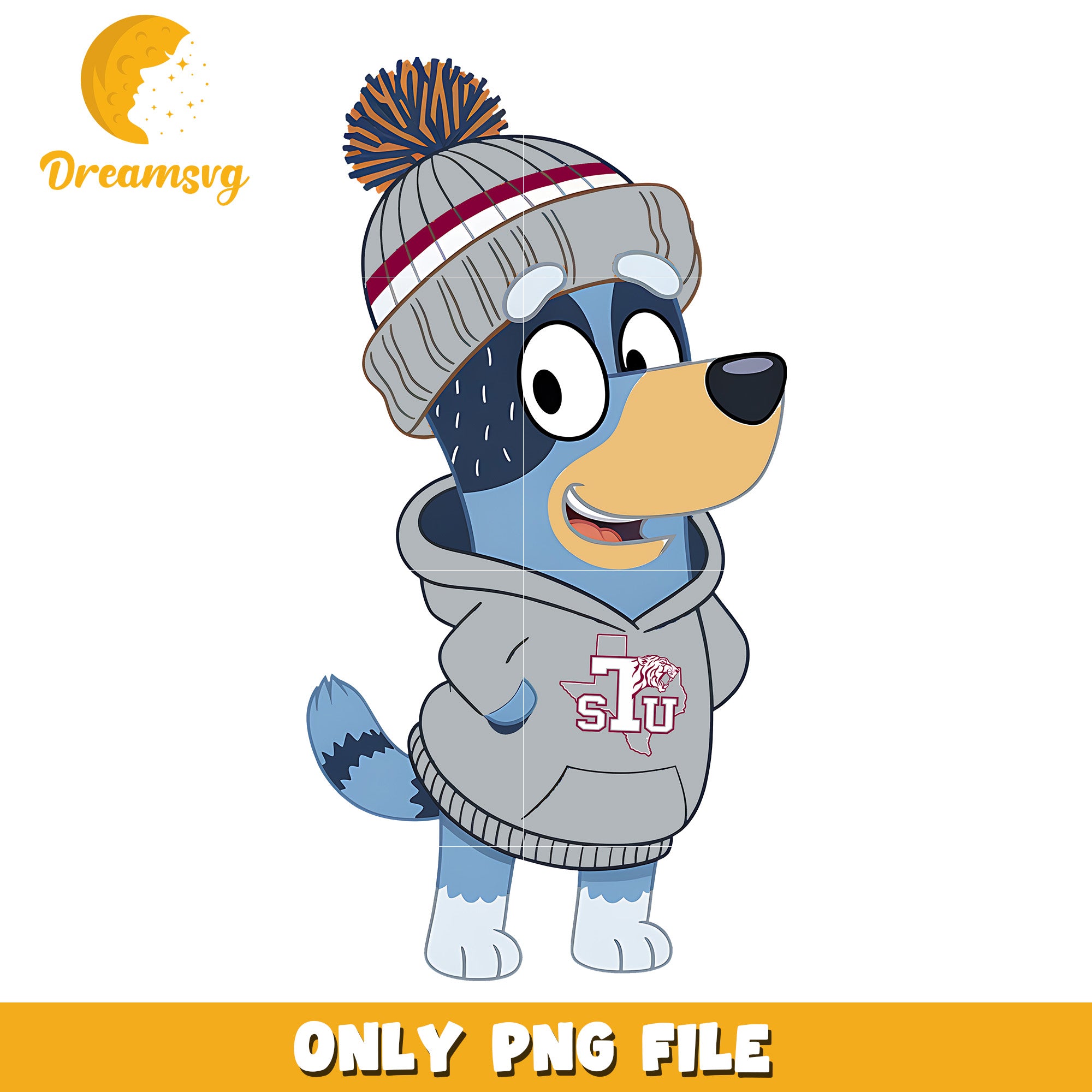 Bluey hoodie logo ncaa png, Texas Southern Tigers png, ncaa png