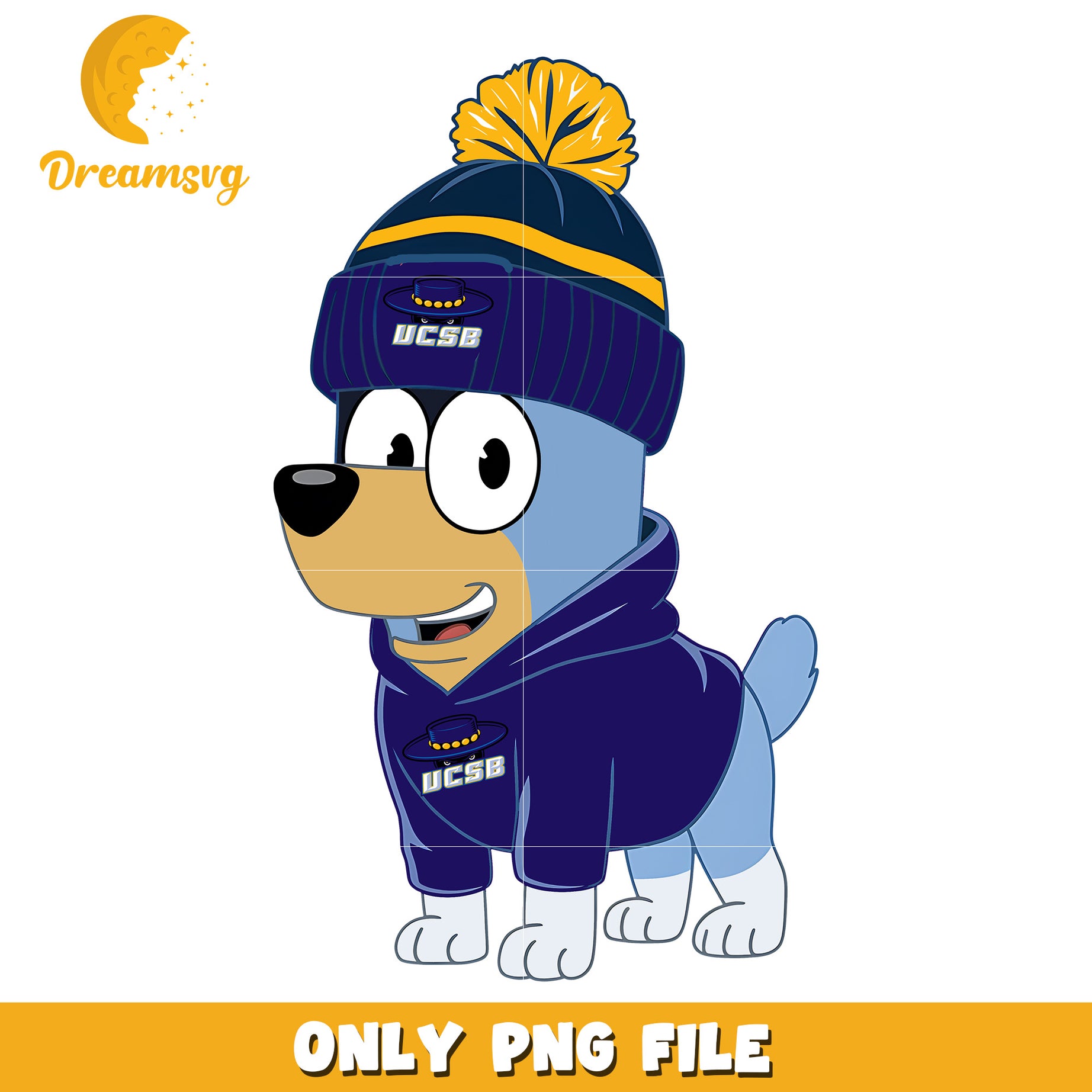 Bluey hoodie logo ncaa team png, UCSB Gauchos png, ncaa png