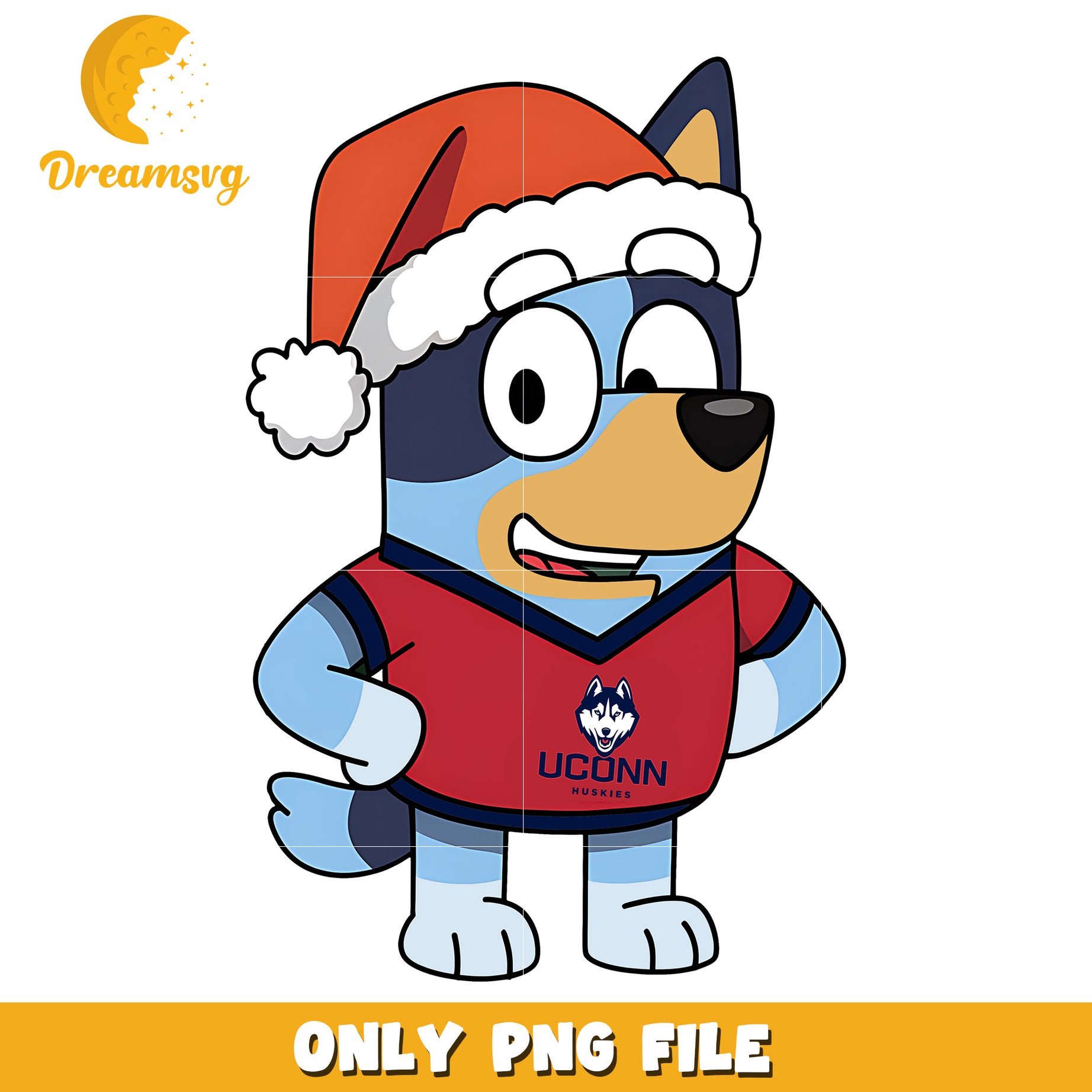 Bluey hoodie logo ncaa team png, UConn Huskies png, ncaa png