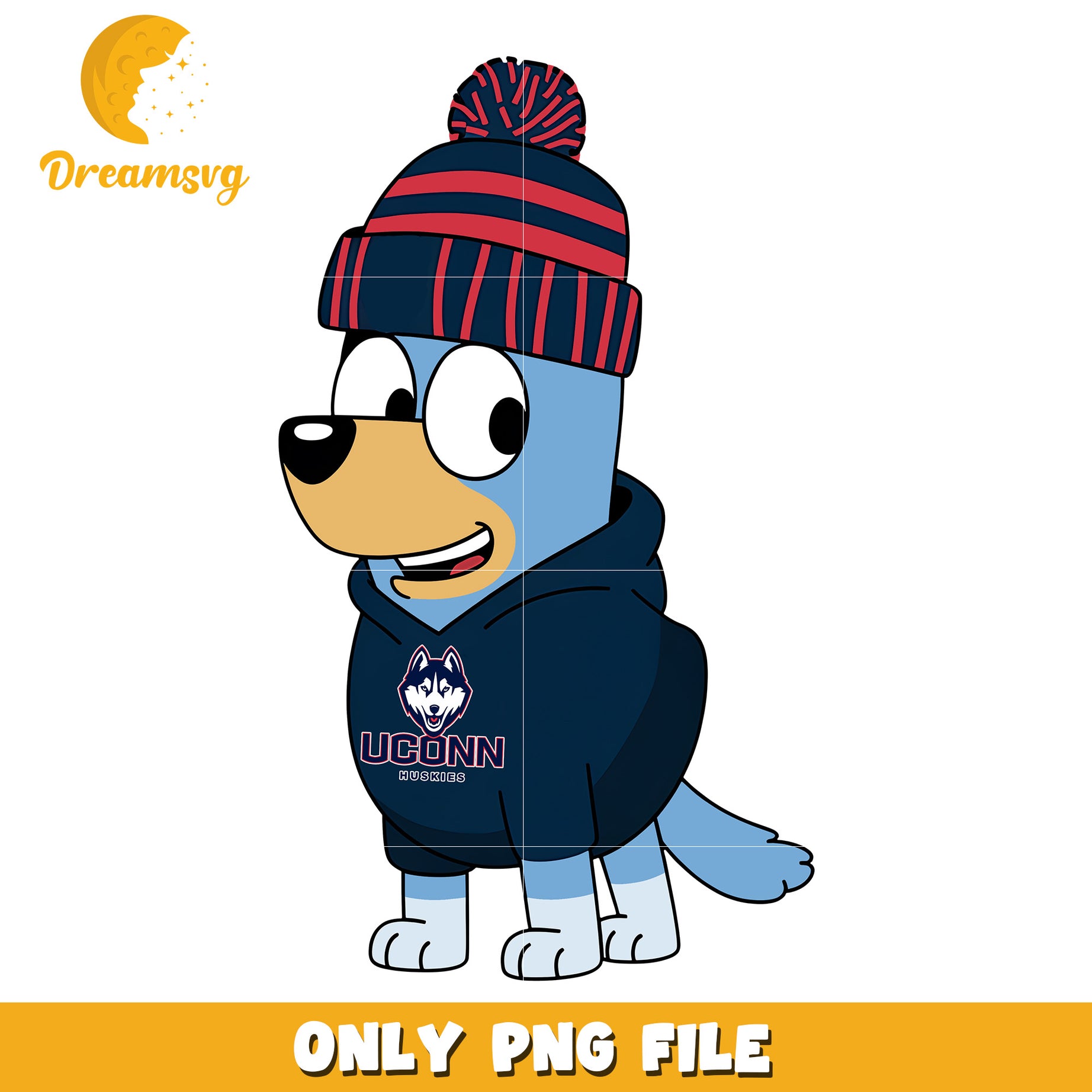 Bluey hoodie logo ncaa team png, UConn Huskies png, ncaa png (2)