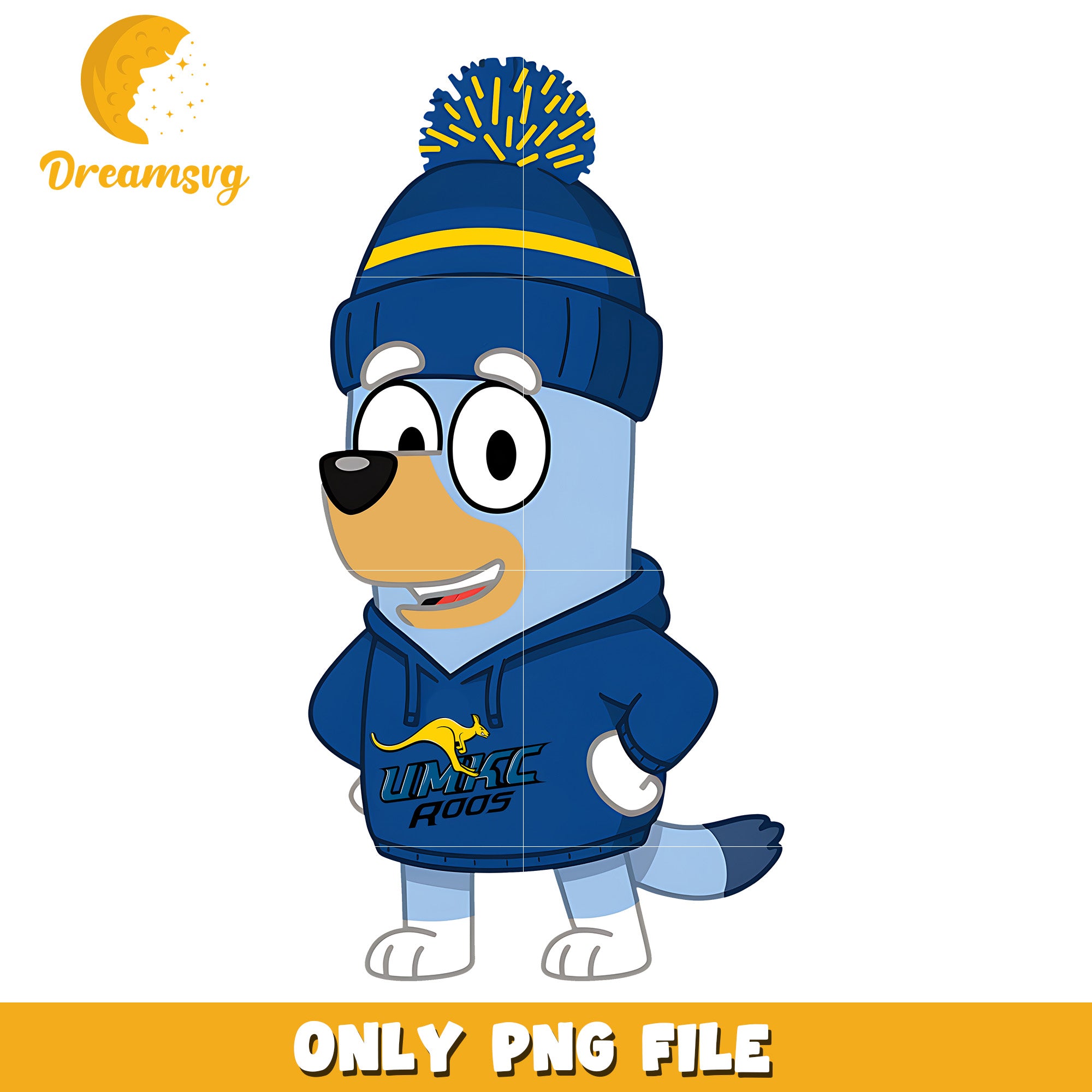 Bluey hoodie logo ncaa team png, UMKC Kangaroos png, ncaa png