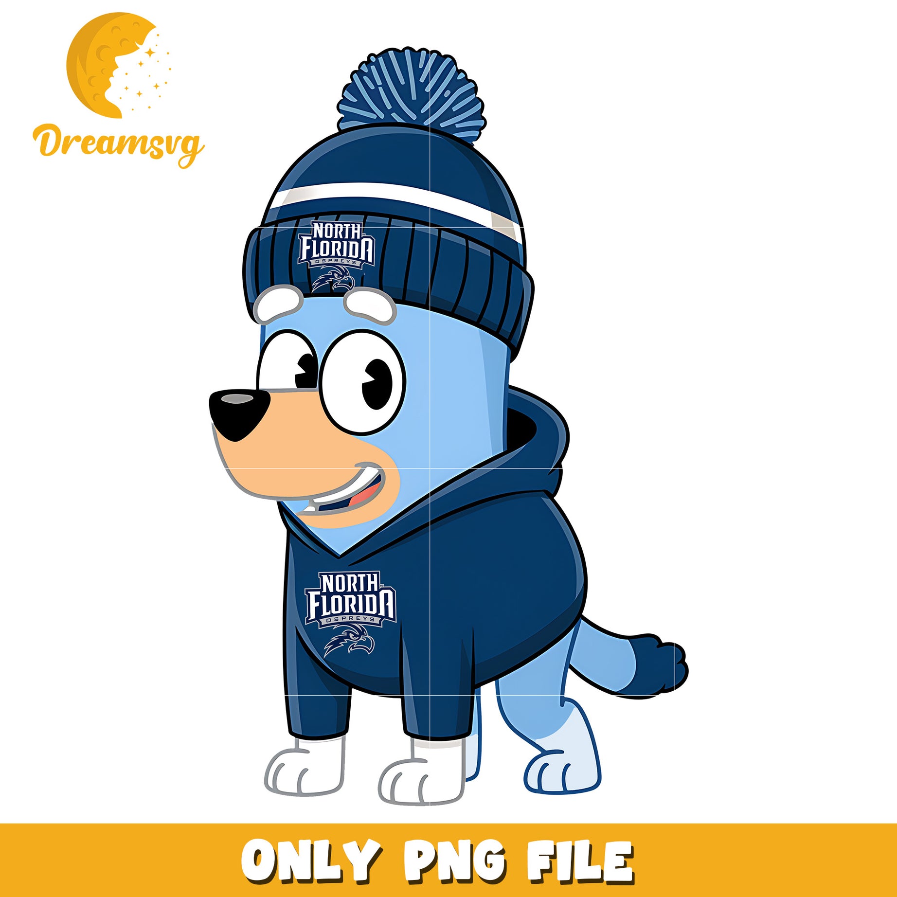 Bluey hoodie logo ncaa team png, UNF Ospreys png, ncaa png