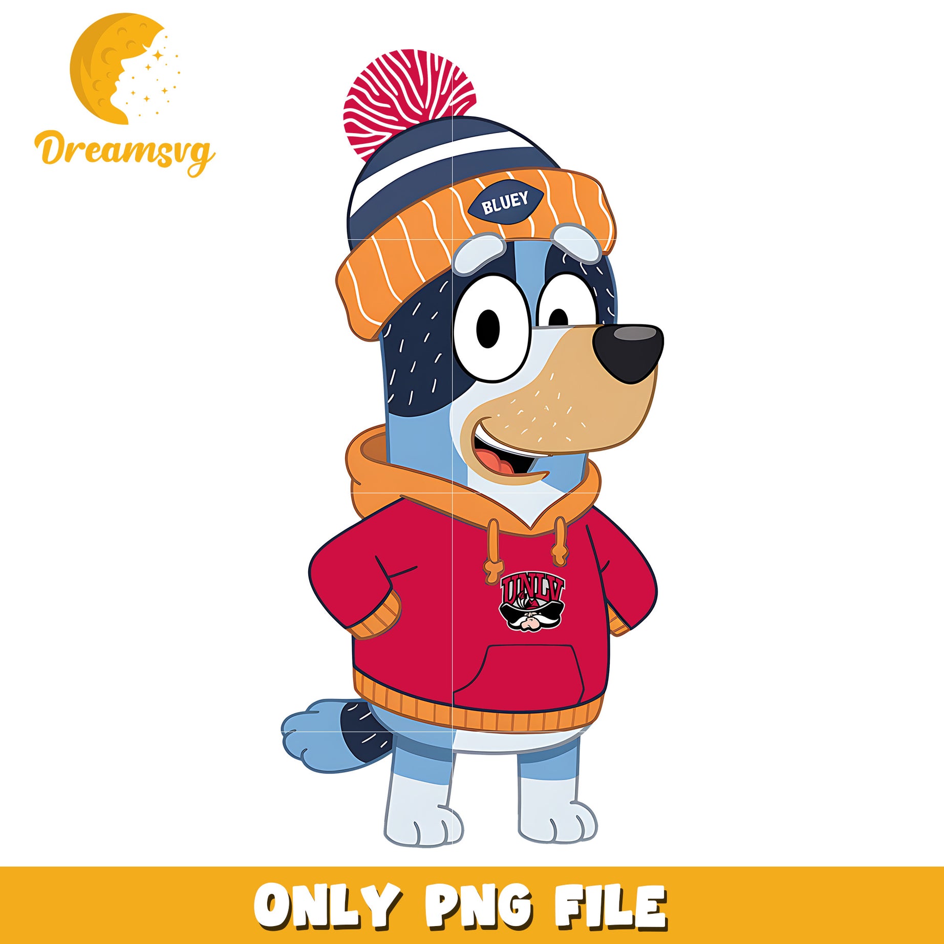 Bluey hoodie logo ncaa team png, UNLV Rebels png, ncaa png