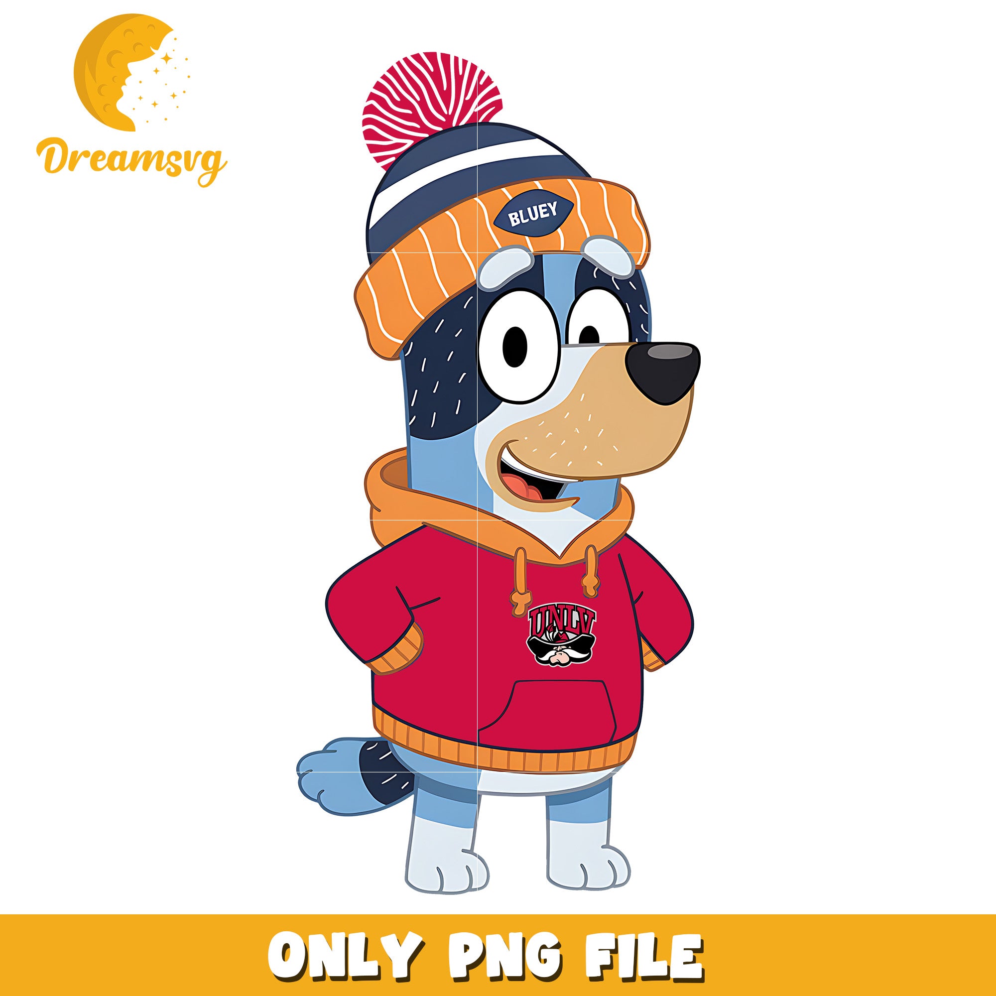 Bluey hoodie logo ncaa team png, UNLV Rebels png, ncaa png