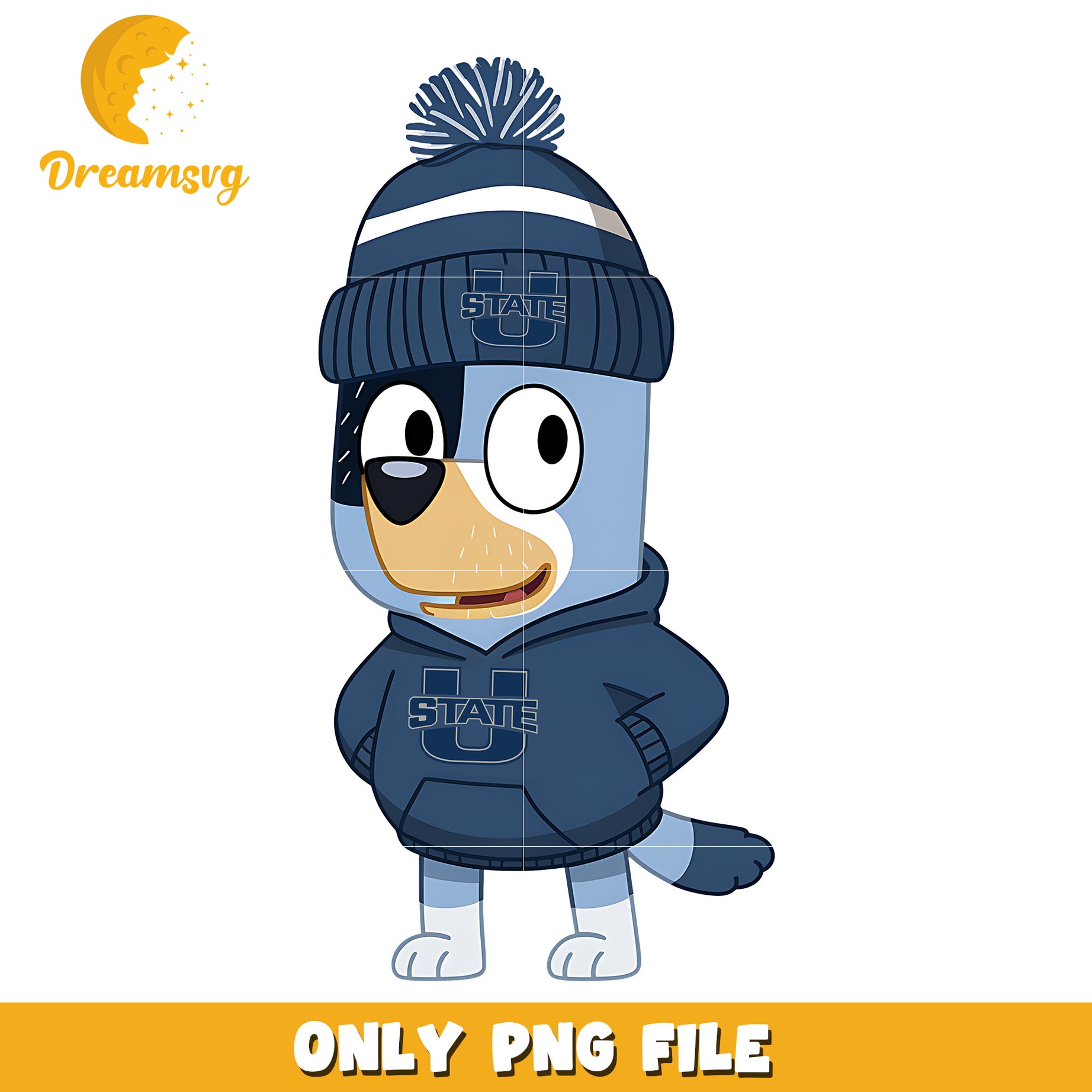 Bluey hoodie logo ncaa team png, Utah State Aggies png, ncaa png
