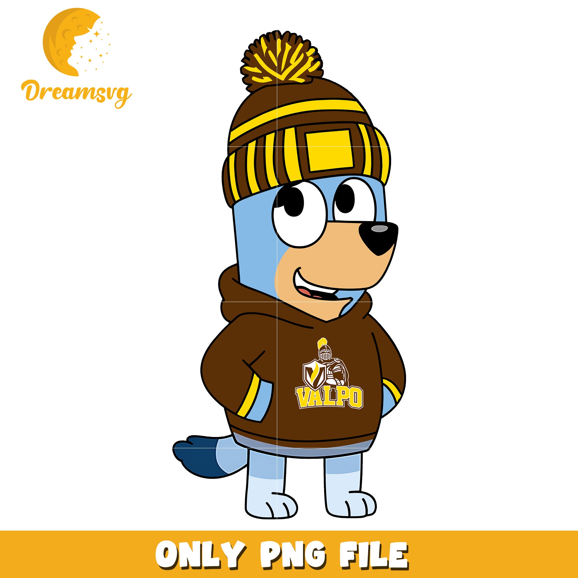 Bluey hoodie logo ncaa team png, Valparaiso Crusaders png, ncaa png