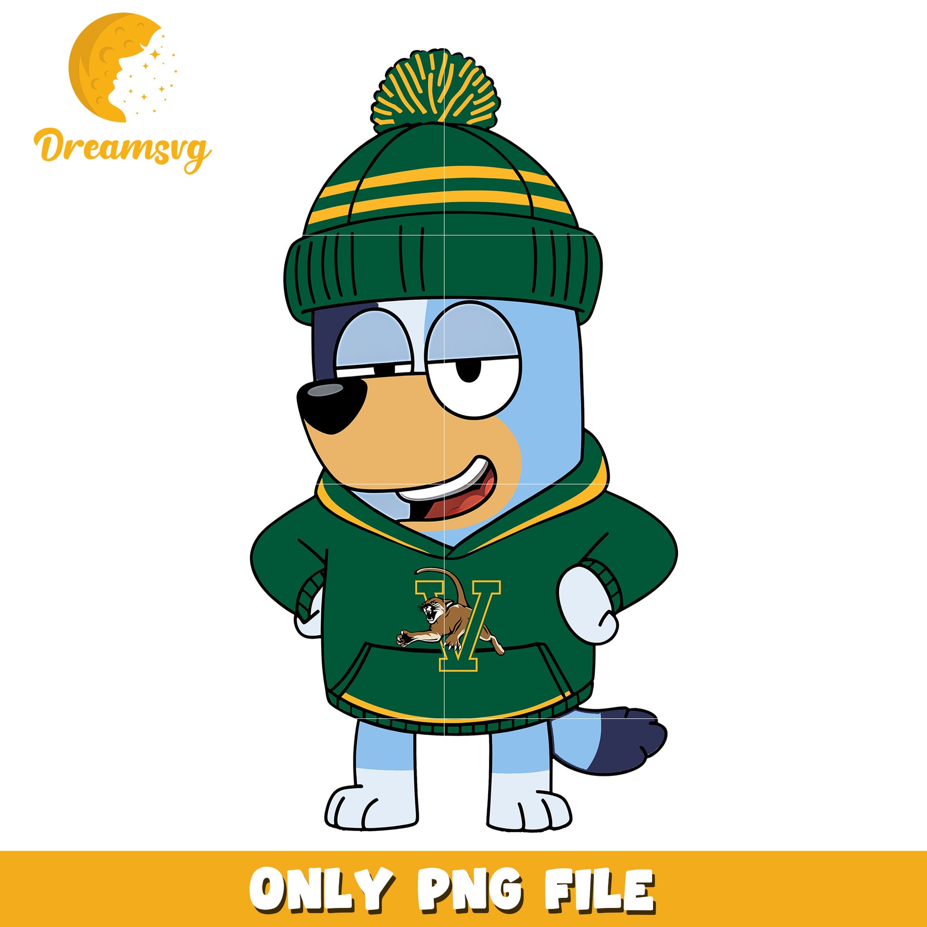 Bluey hoodie logo ncaa team png, Vermont Catamounts png, ncaa png