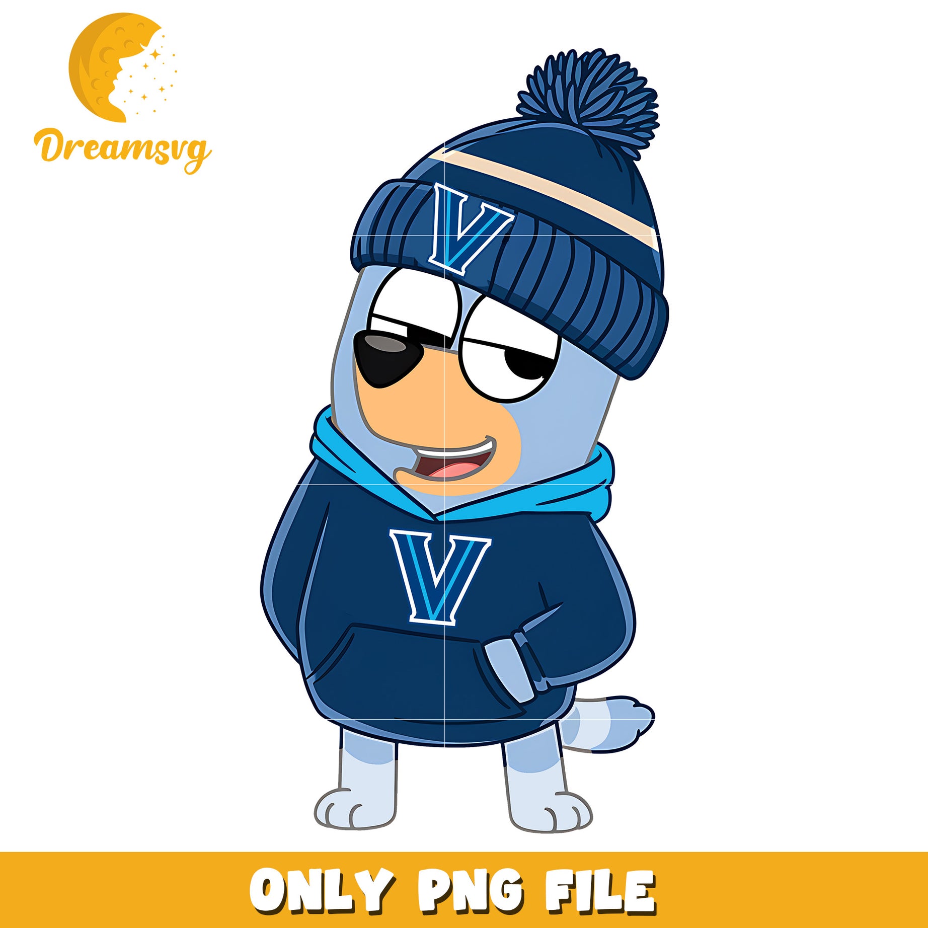 Bluey hoodie logo ncaa team png, Villanova Wildcats png, ncaa png